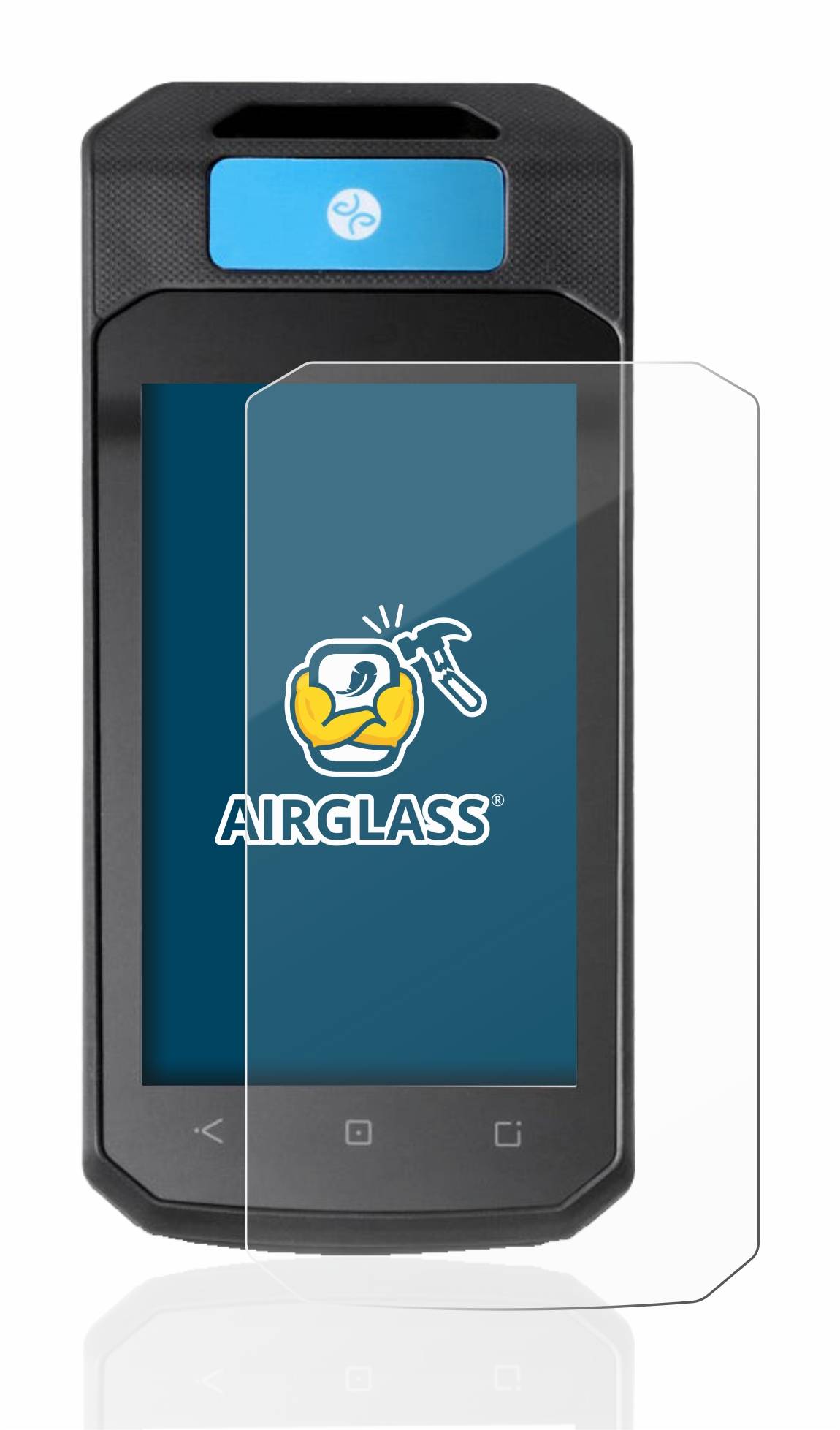 BROTECT AirGlass Flexible Schutz Glas Folie für Accu-Chek Insight mit DBLG1 Klar Transparent
