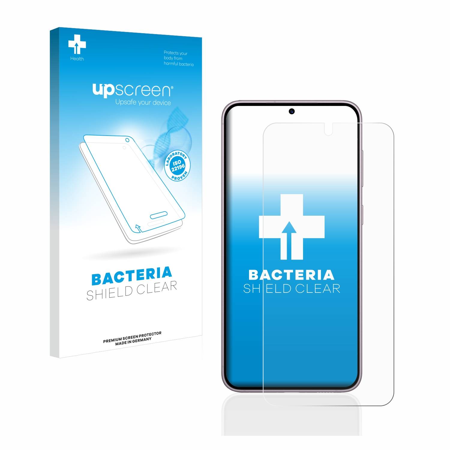 upscreen Bacteria Shield Schutzfolie für Samsung Galaxy S23 - Antibakteriell