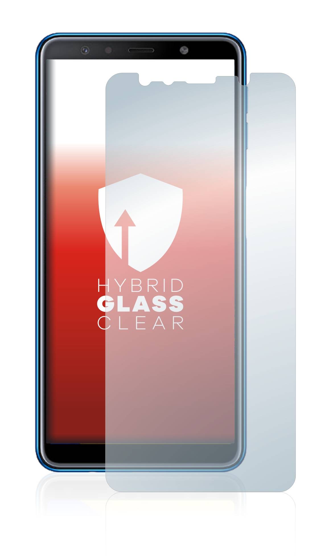 upscreen Hybrid Glas Schutz-Folie für Samsung Galaxy A7 2018
