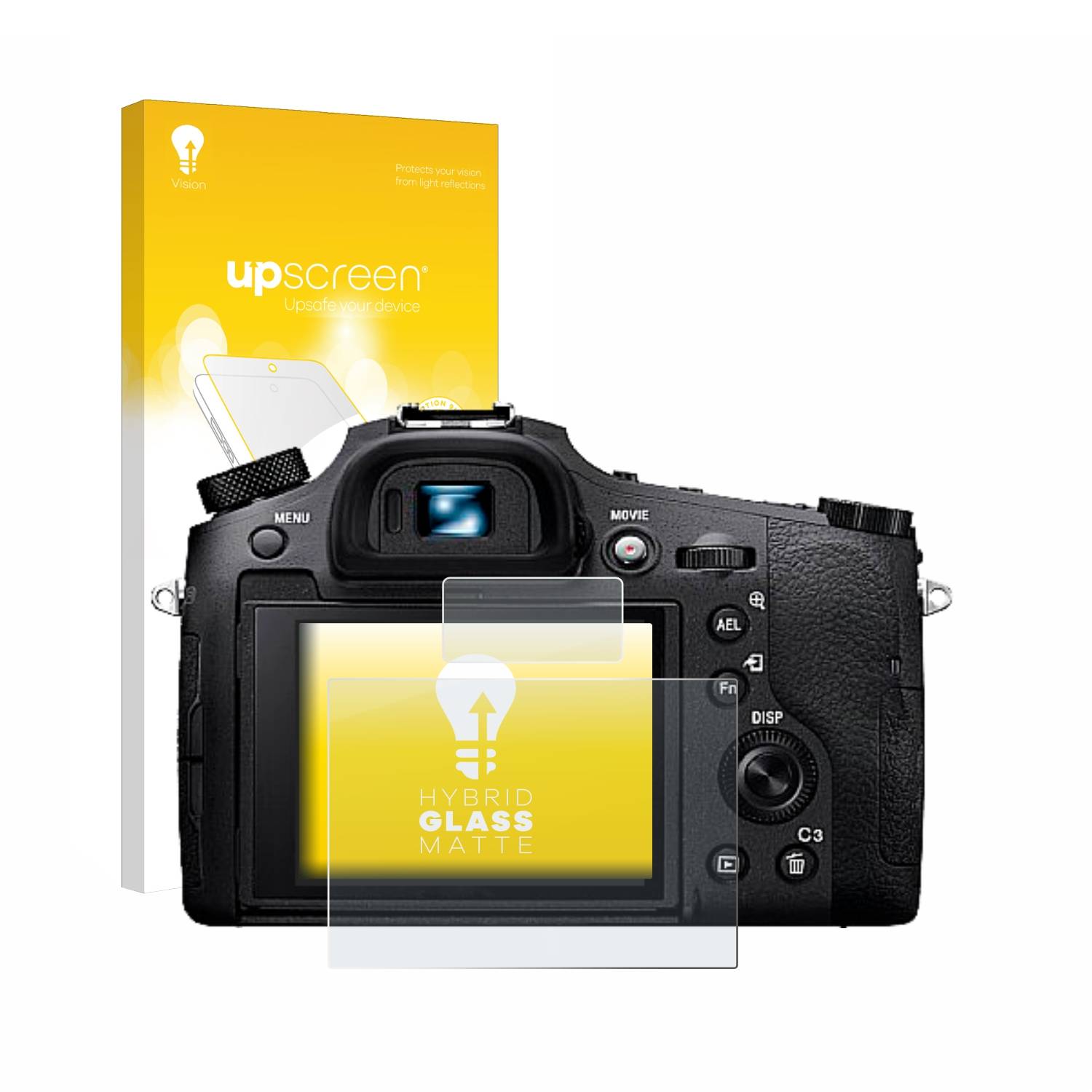 upscreen Flexible Schutz Glas Folie für Sony Cyber-Shot DSC-RX10 IV Schutzglas 9H Hybridglas Matt Entspiegelt