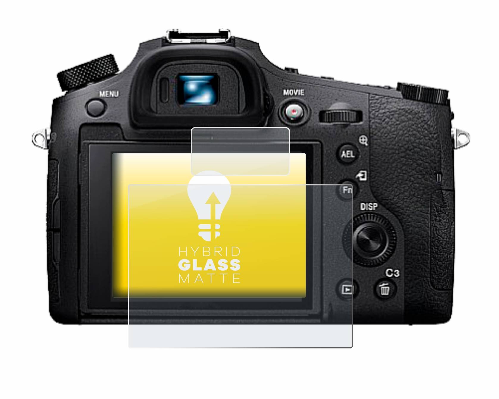 upscreen Flexible Schutz Glas Folie für Sony Cyber-Shot DSC-RX10 IV Schutzglas 9H Hybridglas Matt Entspiegelt