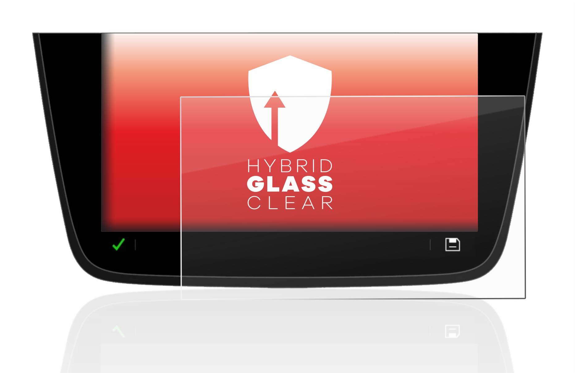 upscreen Hybrid Glas Schutz-Folie für Opel Corsa F MY20 2020 Multimedia Navi 7