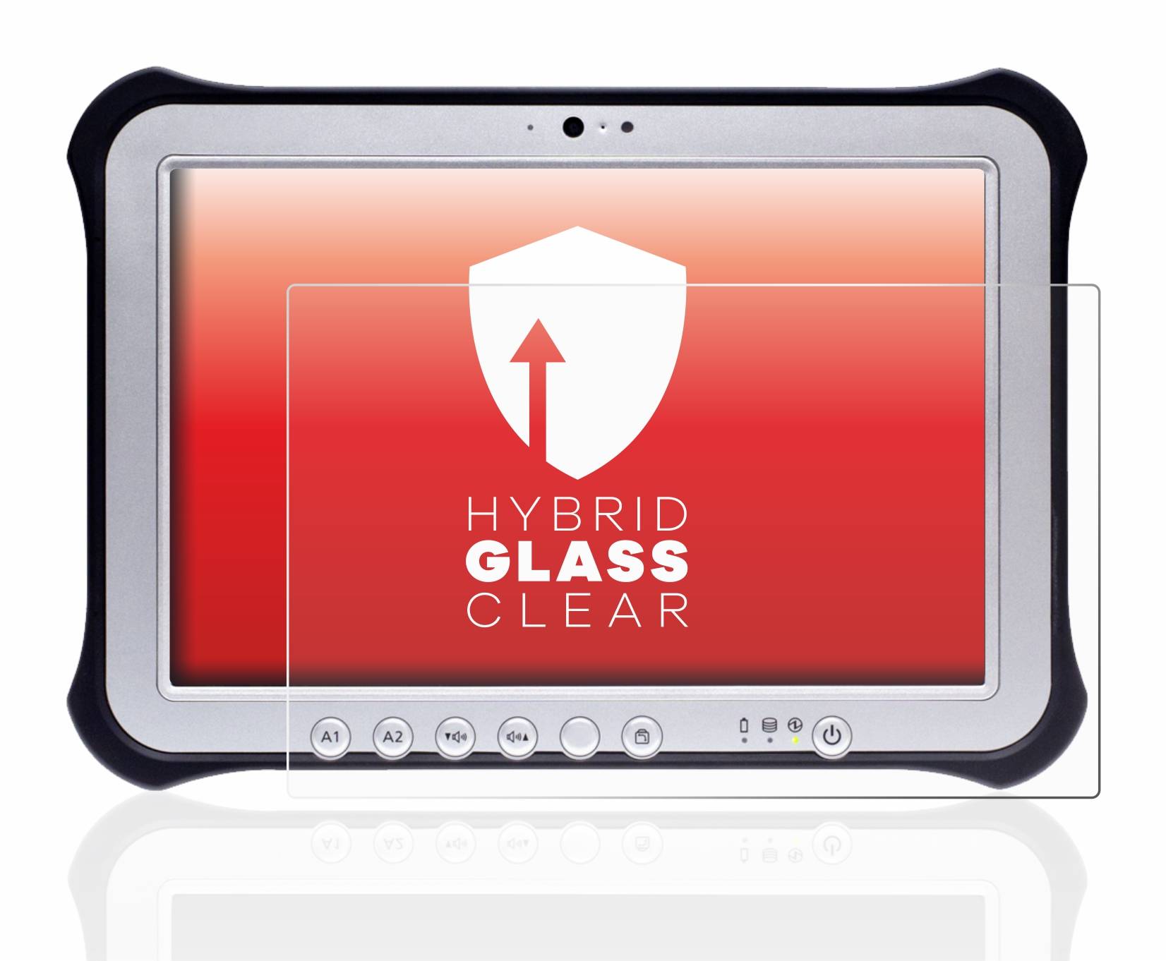 upscreen Flexible Schutz Glas Folie für Panasonic Toughpad FZ-G1 Schutzglas 9H Hybridglas Klar