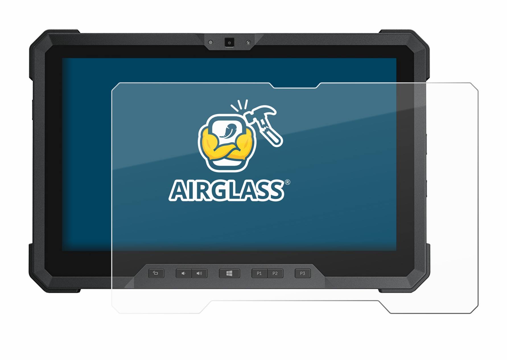 BROTECT AirGlass Flexible Schutz Glas Folie für Dell Latitude 12 Rugged 7212 Klar Transparent