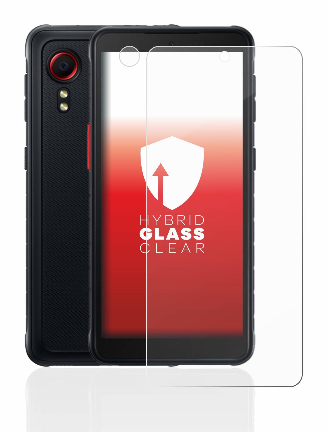 upscreen Hybrid Glas Schutz-Folie für Samsung Galaxy XCover 5 (Display+Kamera)