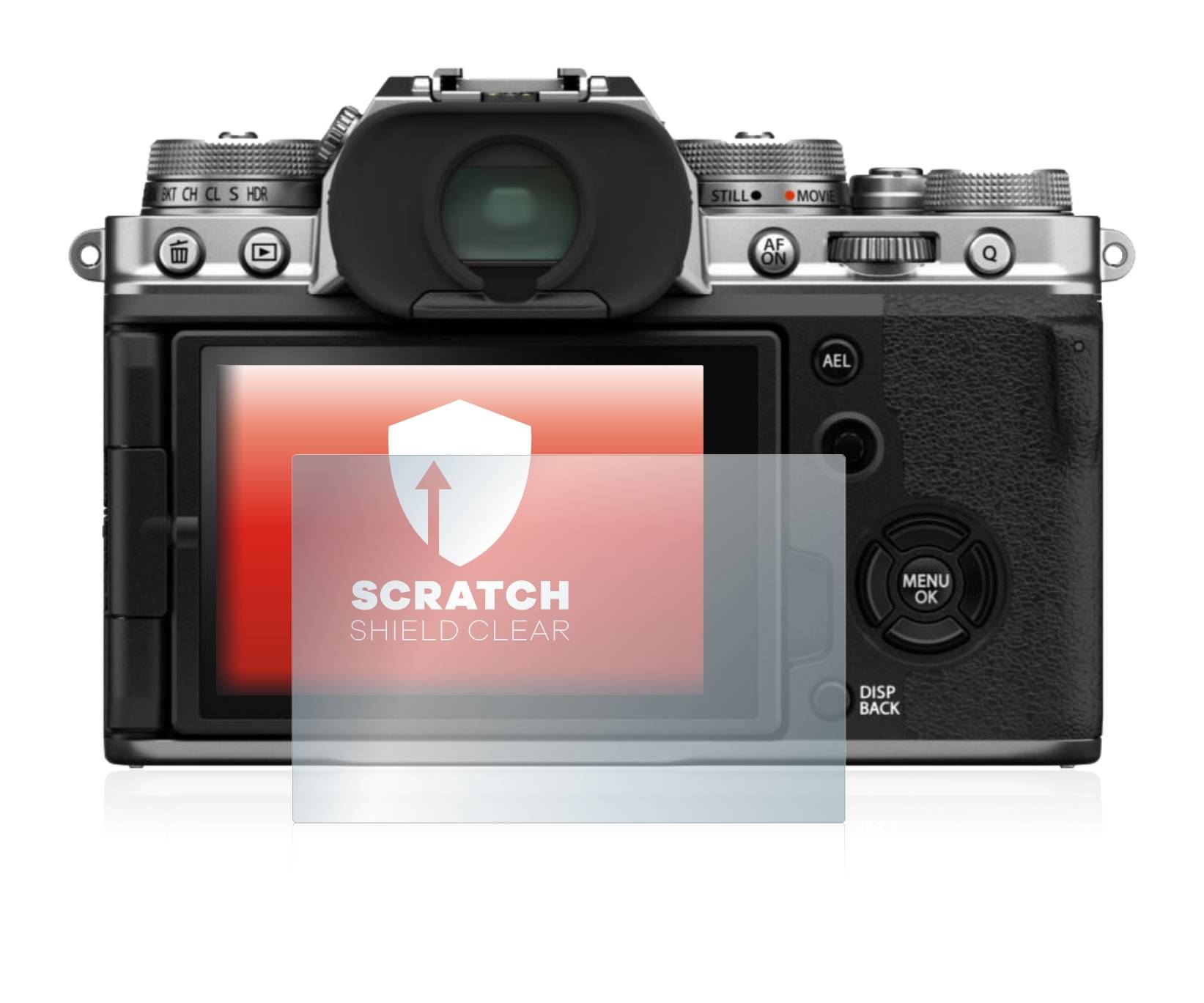 upscreen Schutzfolie für Fujifilm X-T4 Kratzschutz Anti-Fingerprint Klar
