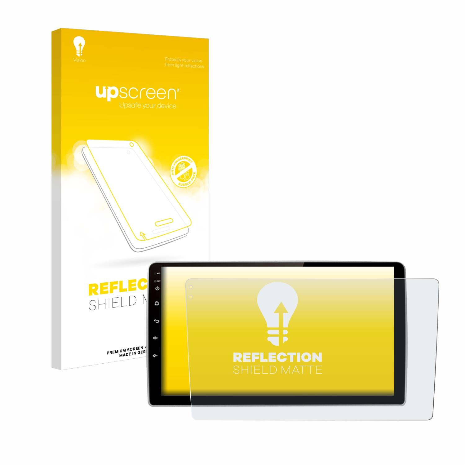 upscreen Schutzfolie für Junsun V1 pro 9" Folie Matt Entspiegelt Anti-Reflex