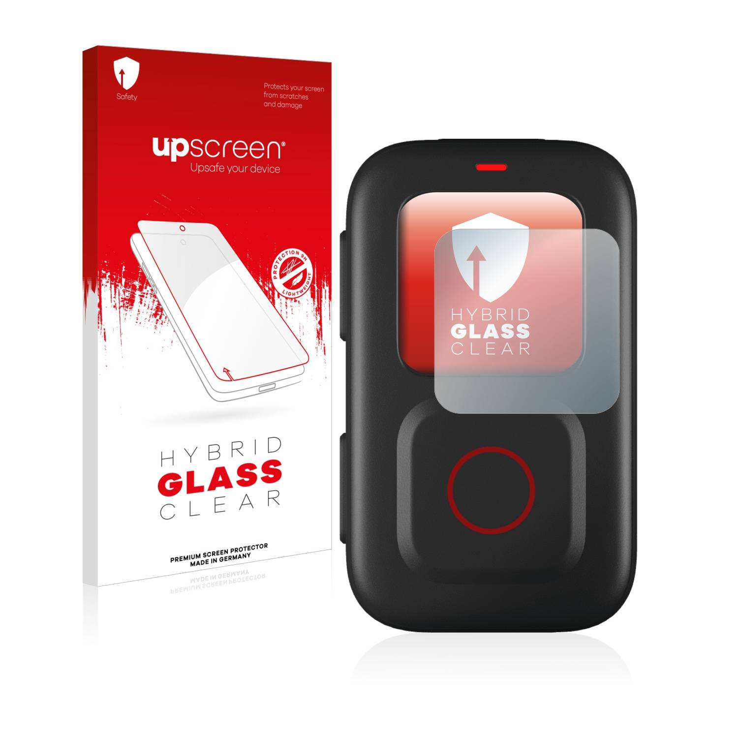 upscreen Flexible Schutz Glas Folie für GoPro Remote Schutzglas 9H Hybridglas Klar