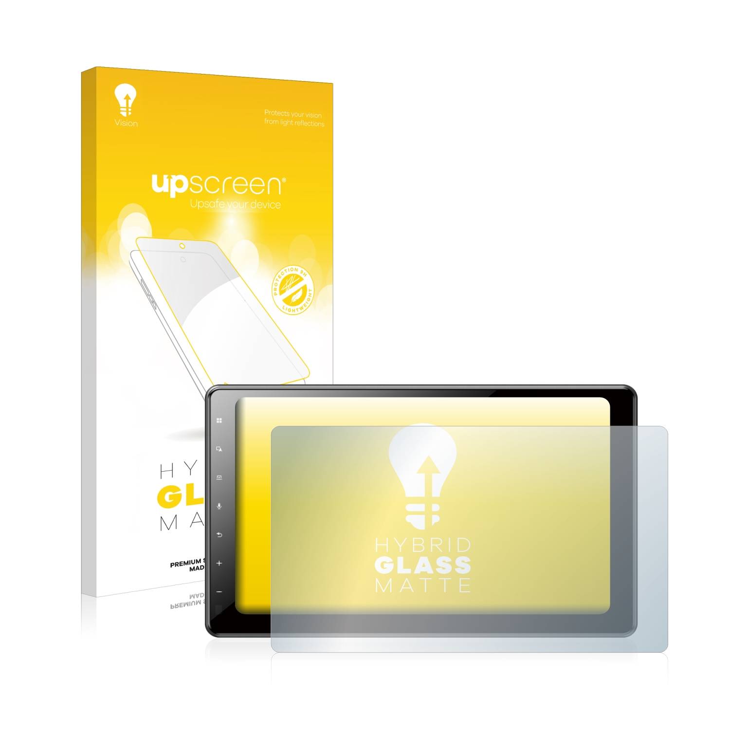 upscreen Hybrid Glas Matt Schutz-Folie für Pioneer AVIC-Z1000DAB-C Navigation