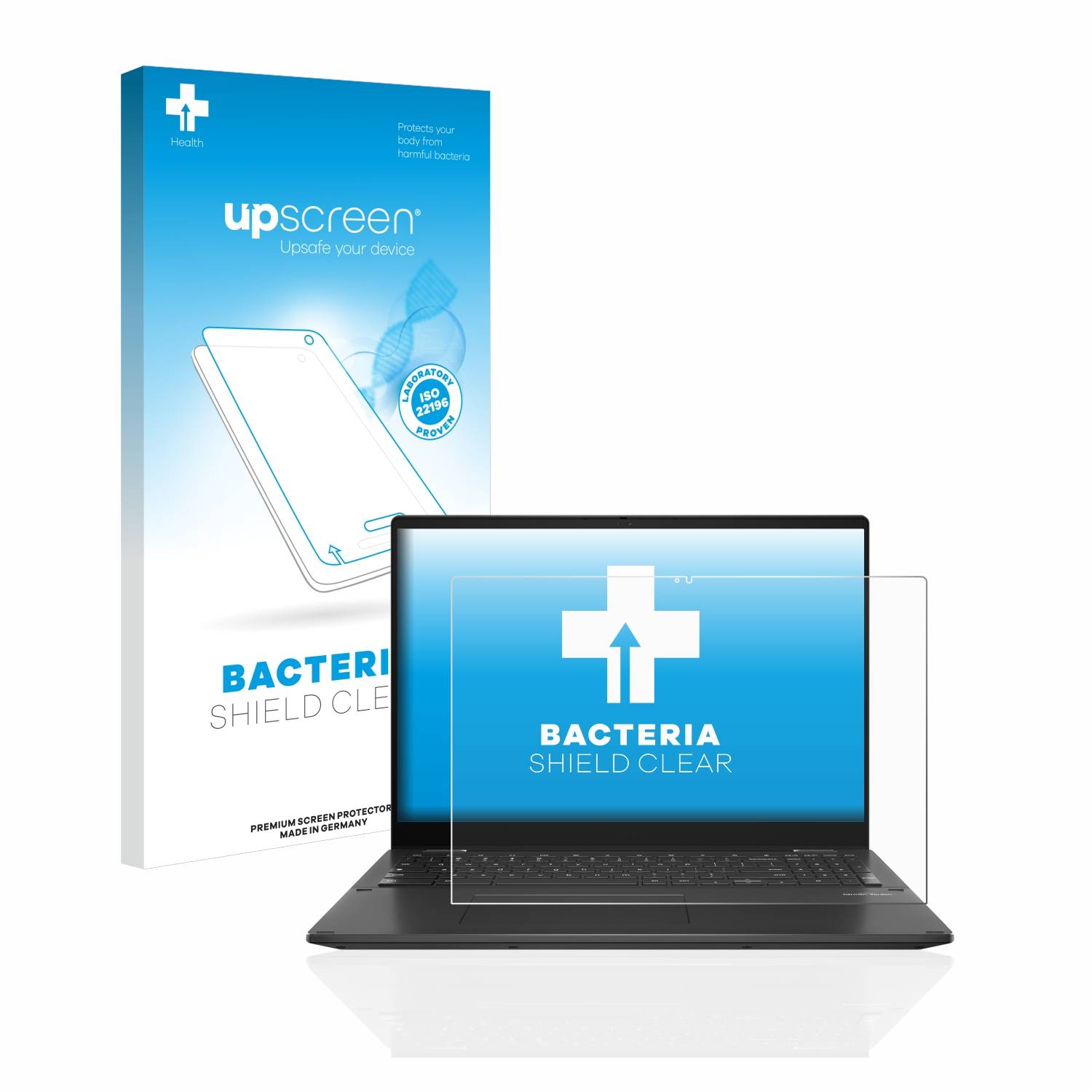 upscreen Bacteria Shield Schutzfolie für ASUS Chromebook Flip CX5 16 (12. Gen.) - Antibakteriell