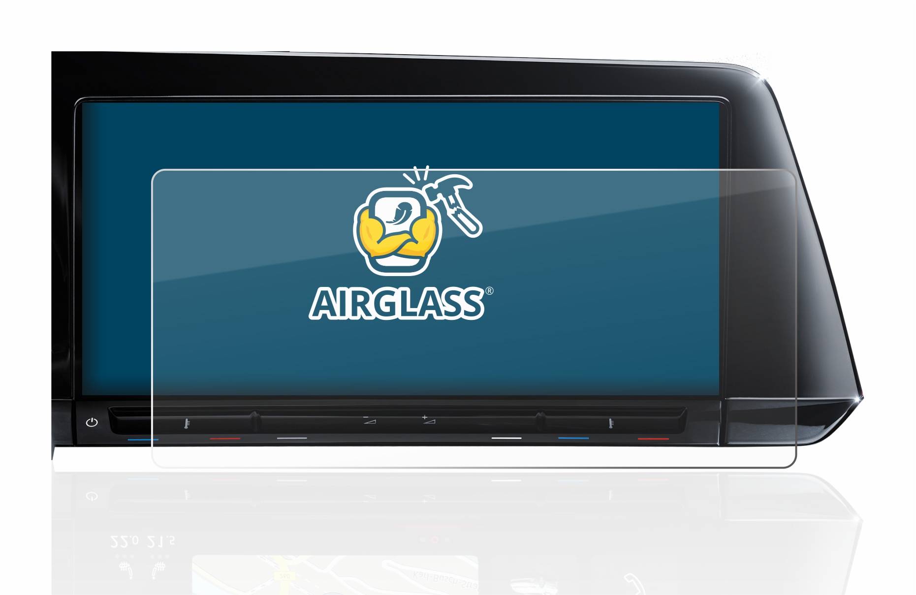 BROTECT AirGlass Glas Panzer-Folie für Volkswagen Golf 8 2020 Discover Pro 10 2020 - Schutzglas