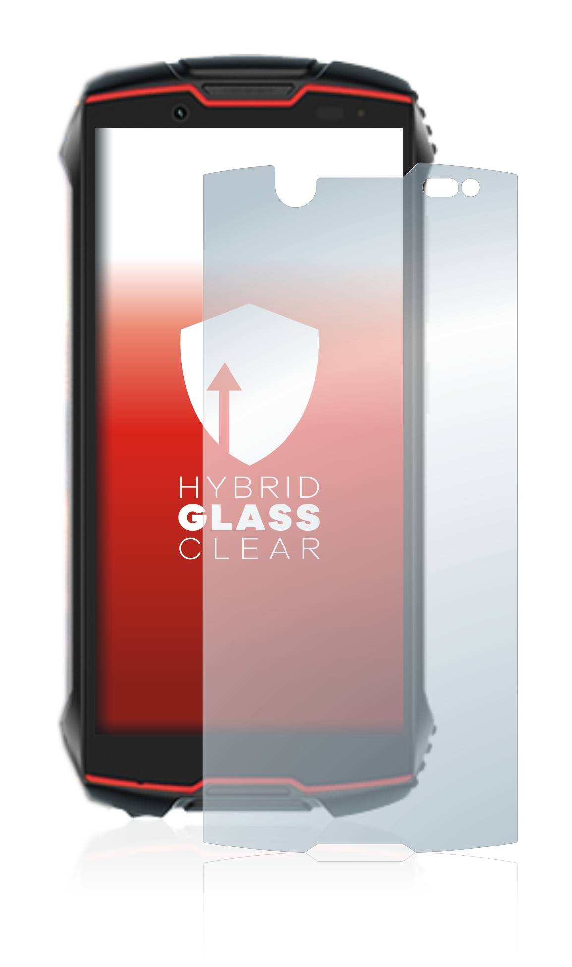 upscreen Hybrid Glas Panzer-Folie für Cubot King Kong Mini 2 Pro