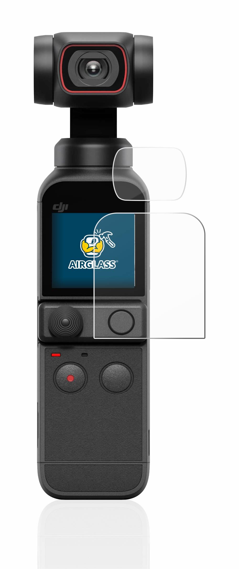 BROTECT AirGlass Flexible Schutz Glas Folie für DJI Osmo Pocket 2 (Display + Linse) Klar Transparent