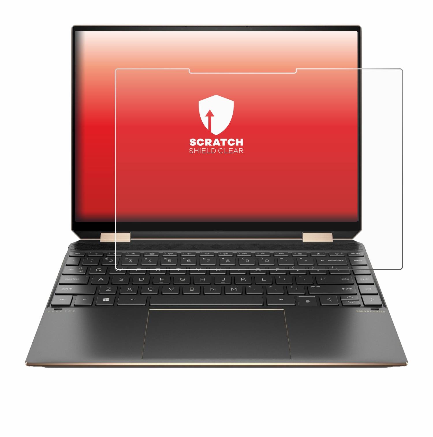 upscreen Schutzfolie für HP Spectre x360 (14-eX) 2021 Kratzschutz Anti-Fingerprint Klar