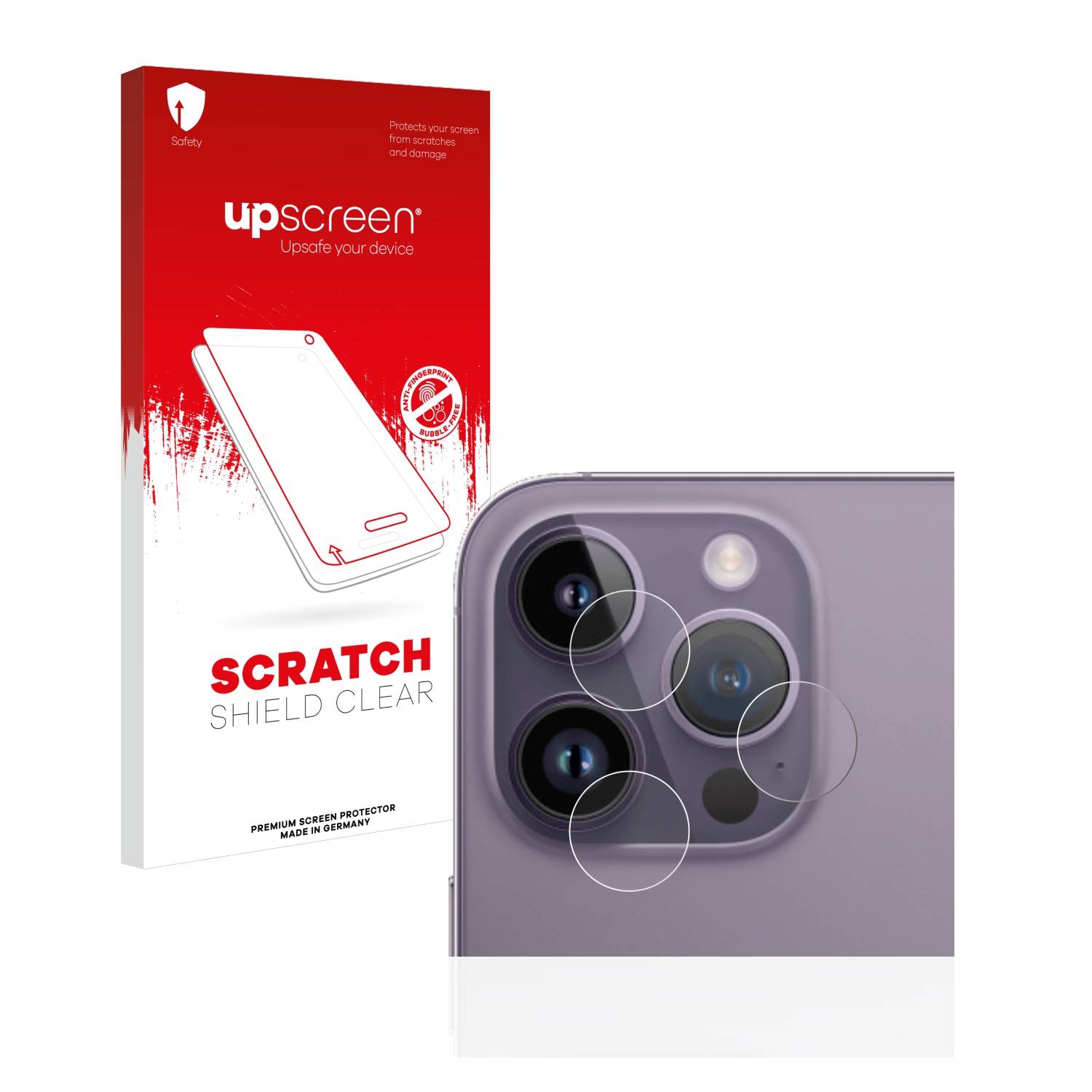 upscreen Scratch Shield Schutzfolie für Apple iPhone 14 Pro Max (NUR Kameraschutz)