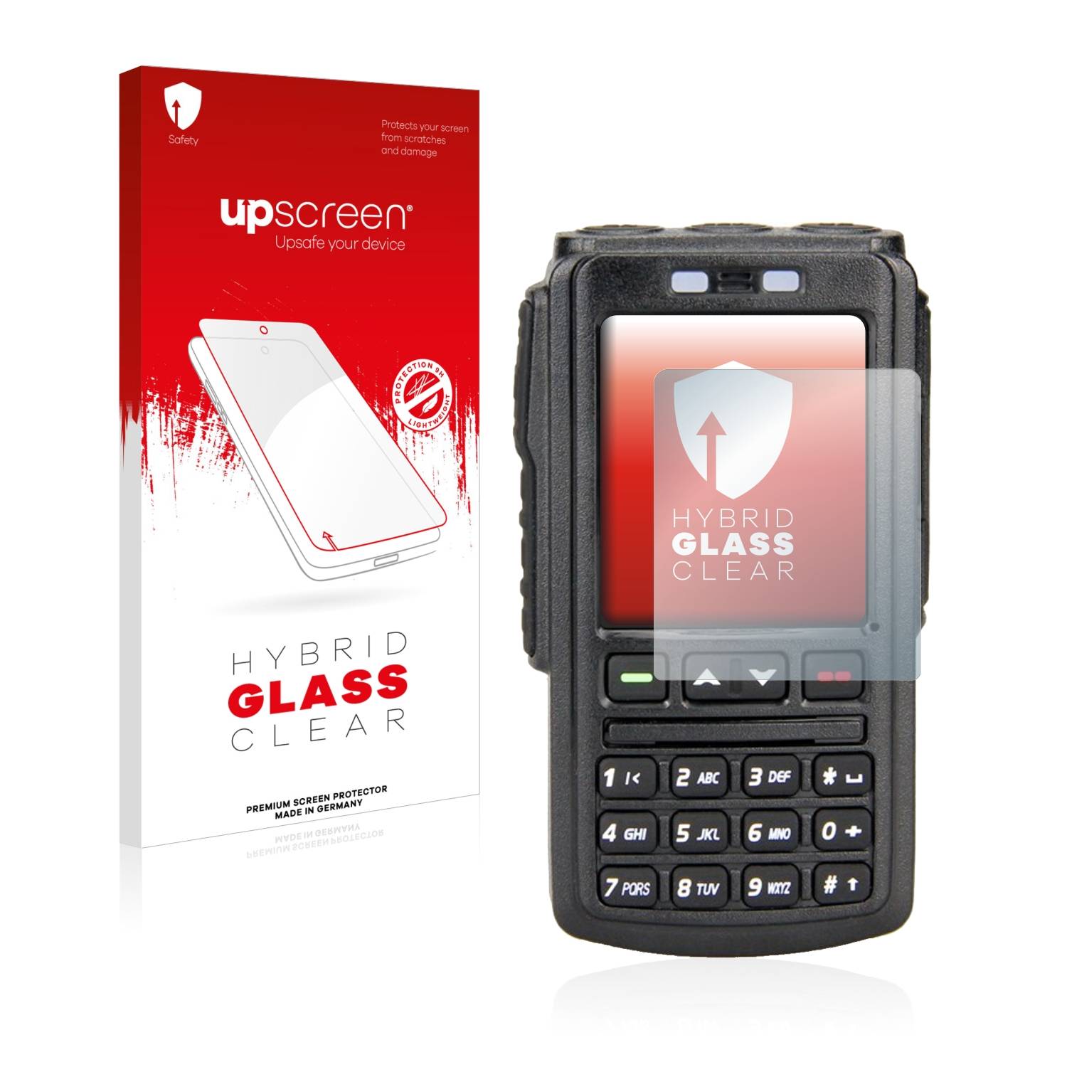 upscreen Flexible Schutz Glas Folie für AnyTone BT-01 Schutzglas 9H Hybridglas Klar