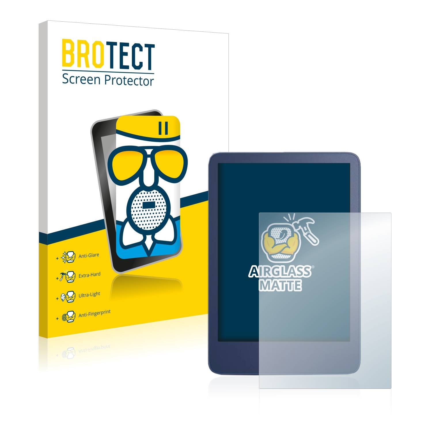 BROTECT AirGlass Flexible Schutz Glas Folie für Amazon Kindle Reader 2022 / 2024 Matt Entspiegelt