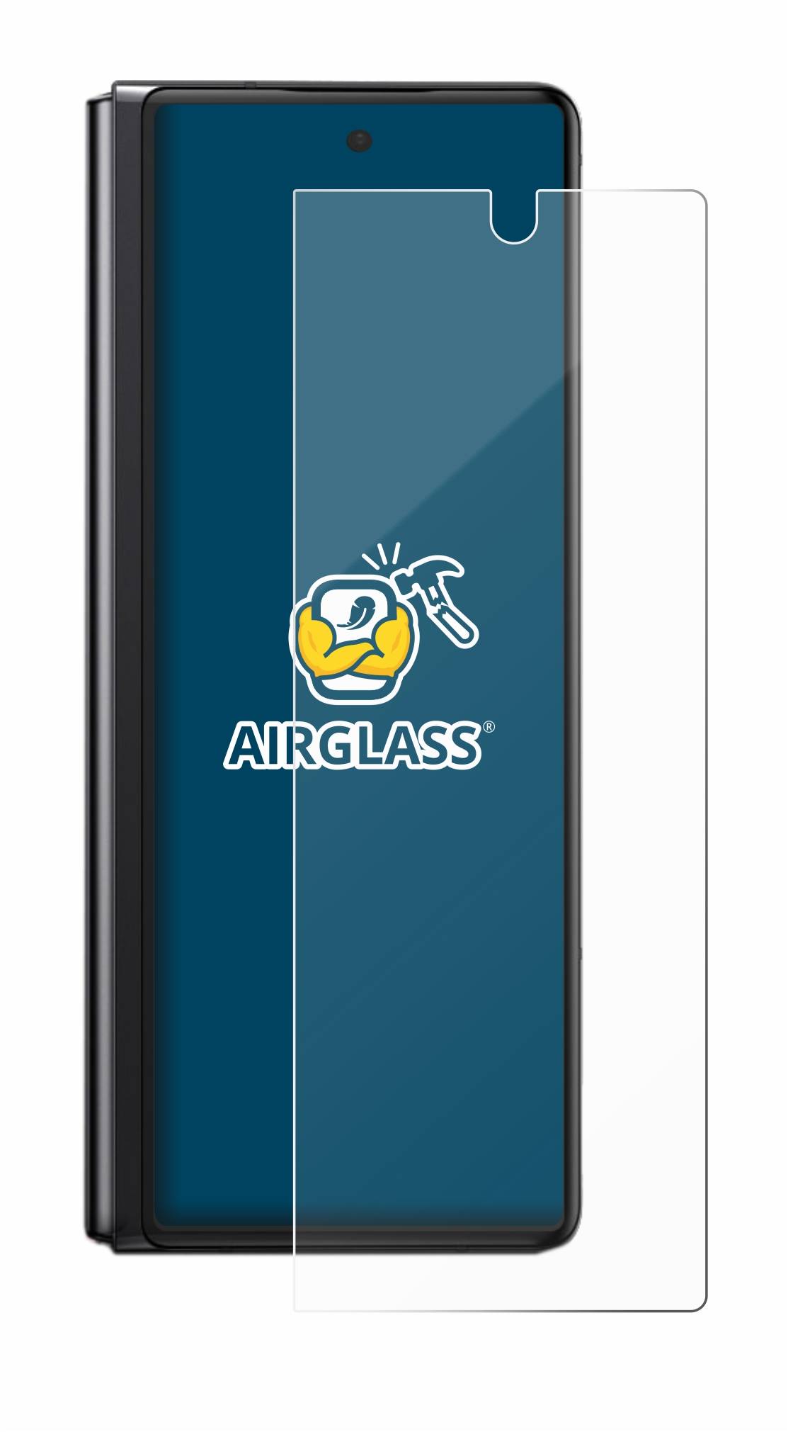 BROTECT AirGlass Glas Panzer-Folie für Samsung Galaxy Z Fold 2 5G - Schutzglas