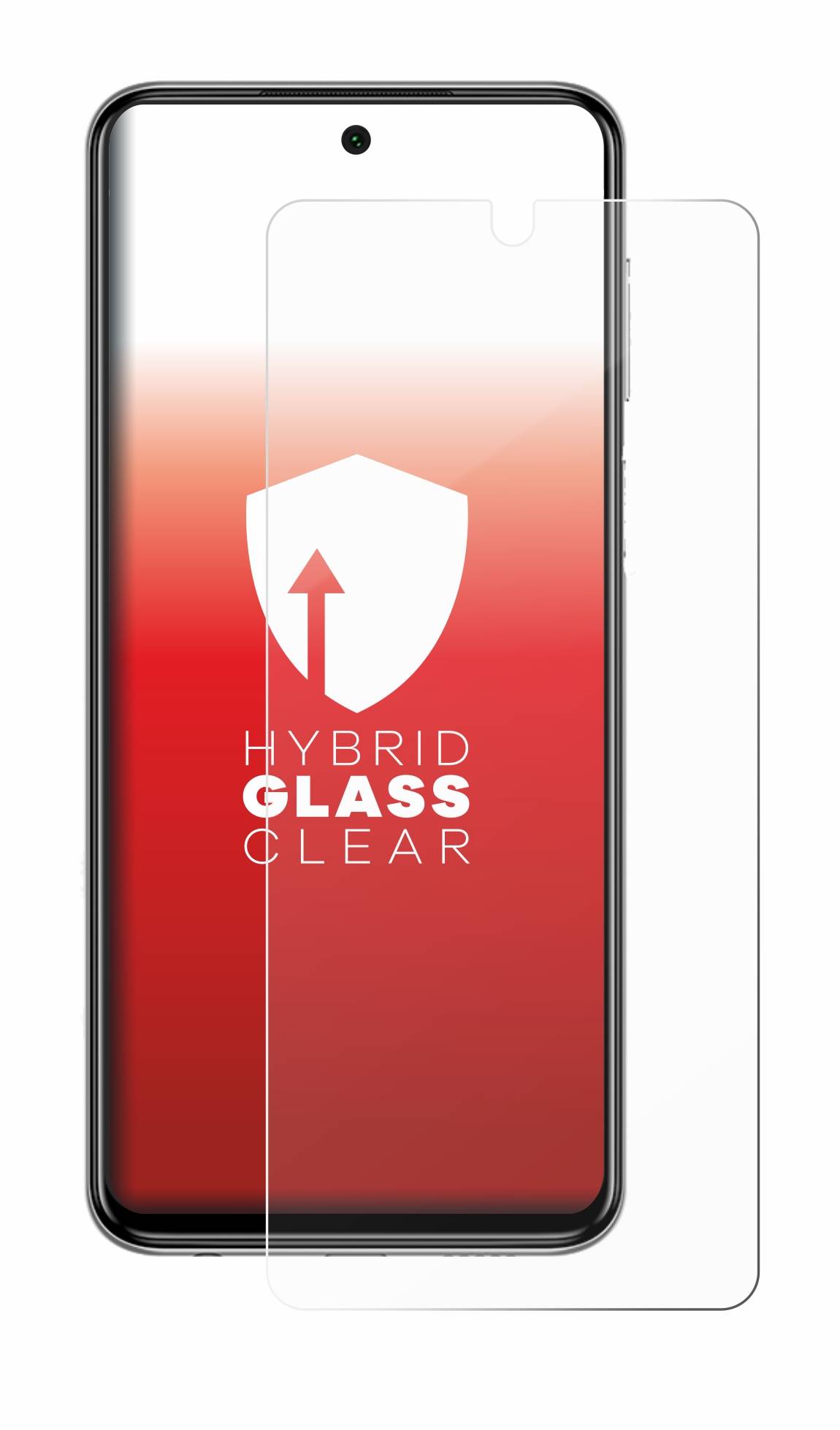 upscreen Hybrid Glas Schutz-Folie für Xiaomi Redmi Note 9 Pro
