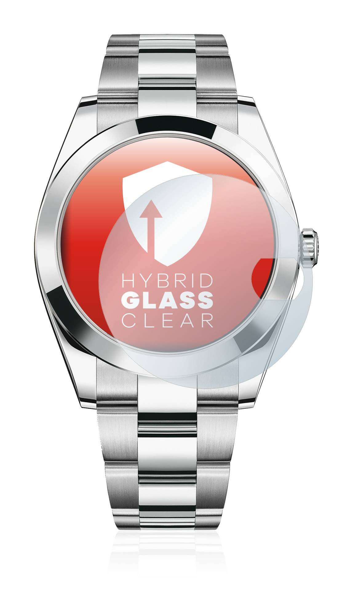 upscreen Flexible Schutz Glas Folie für Rolex Datejust 41 Schutzglas 9H Hybridglas Klar