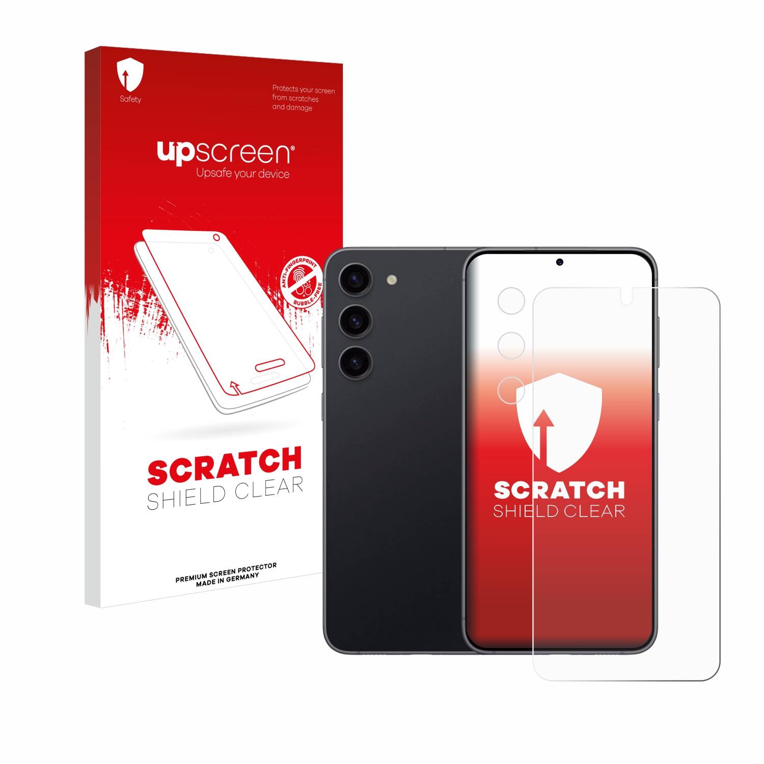upscreen Scratch Shield Schutzfolie für Samsung Galaxy S23 (Display+Kamera)