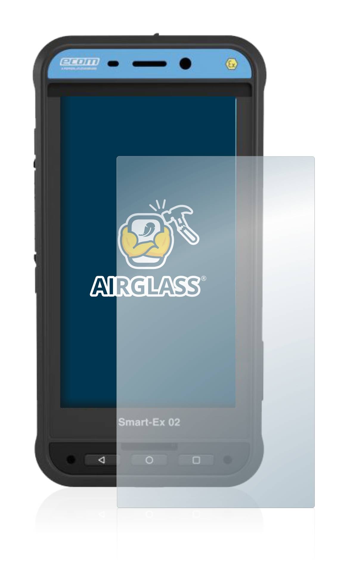 BROTECT AirGlass Flexible Schutz Glas Folie für Ecom Smart-Ex 02 DZ1 Klar Transparent