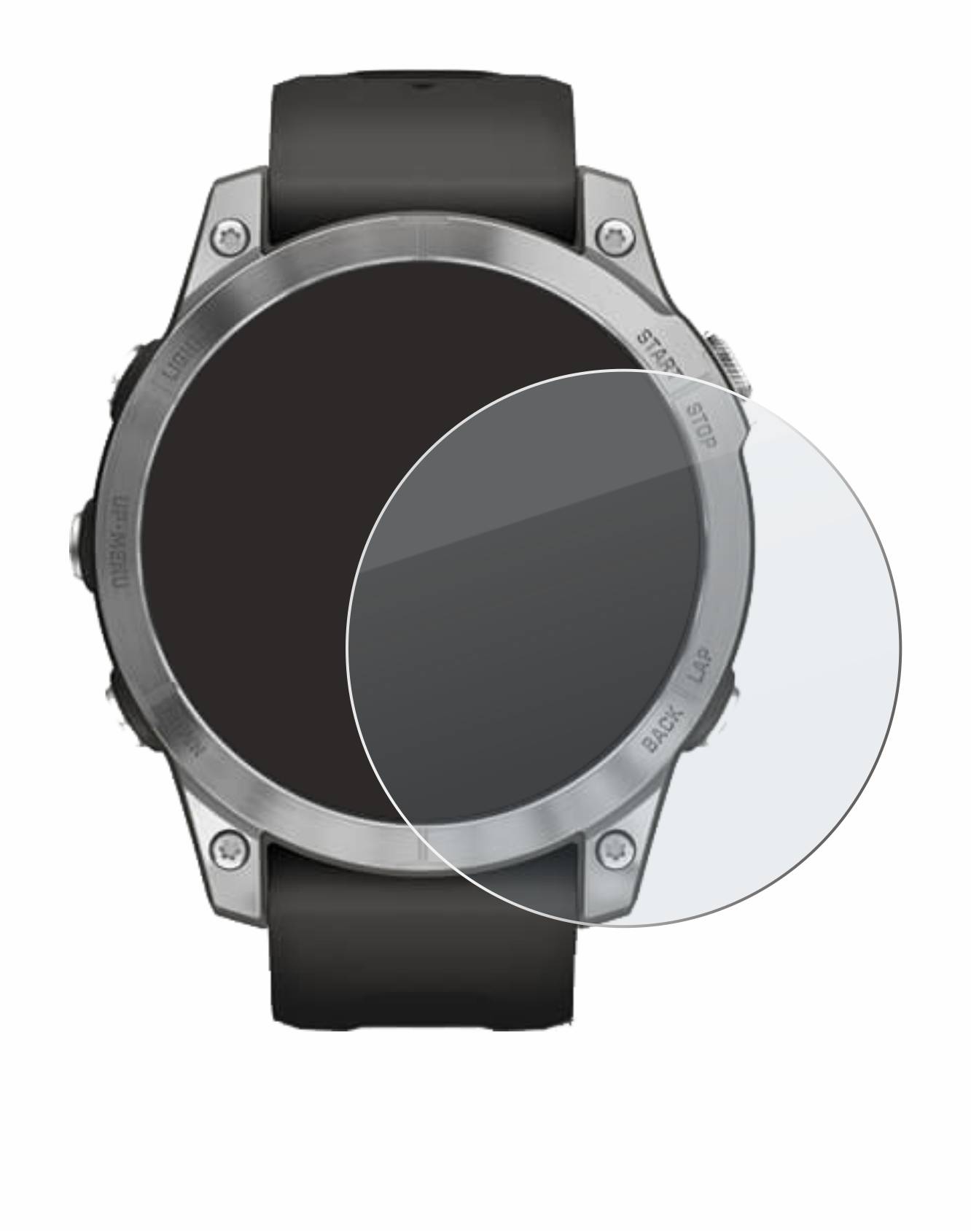 BROTECT AirGlass Matt Glas Panzer Folie für Garmin Fenix 7 (47 mm)