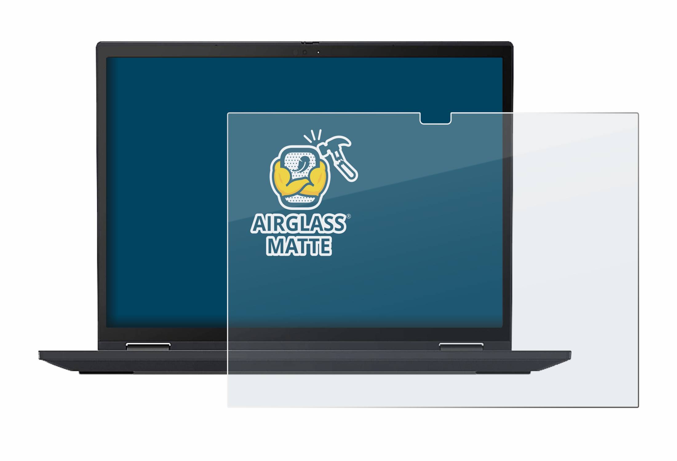 BROTECT AirGlass Matt Glas Schutz Folie für Lenovo ThinkPad X13 Yoga Gen 2