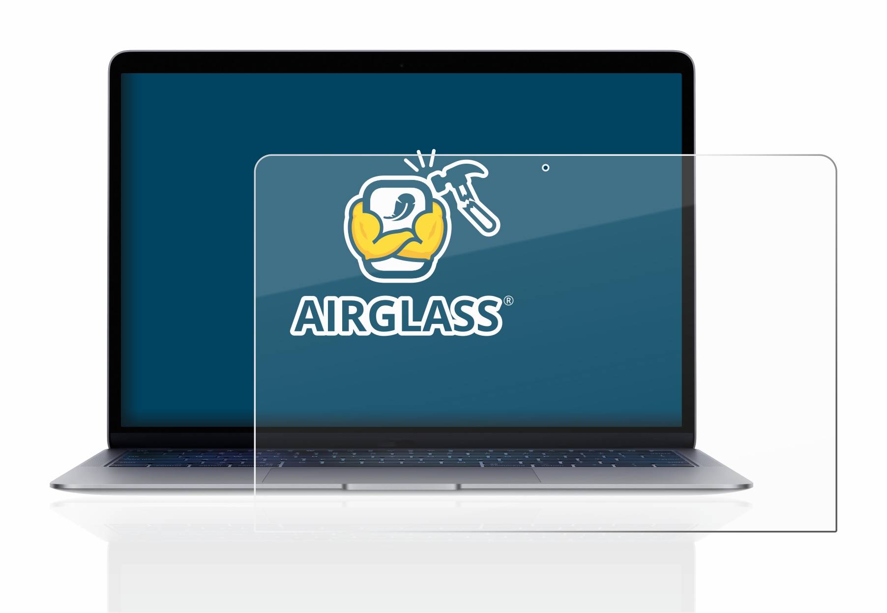 BROTECT AirGlass Glas Schutz-Folie für Apple MacBook Air 13 2020 - Schutzglas