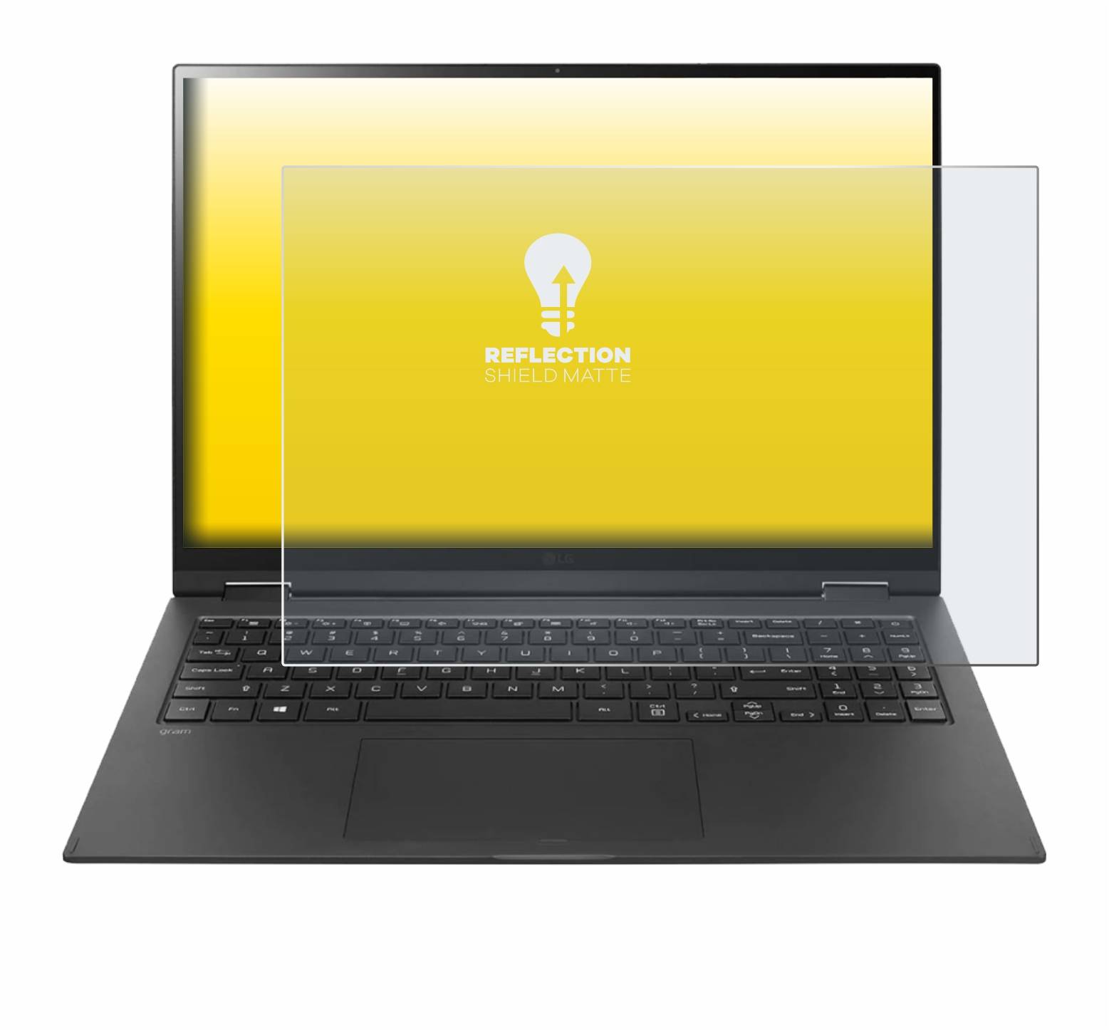 upscreen Reflection Shield Matt Schutzfolie für LG gram 16'' 2-in-1 Touch