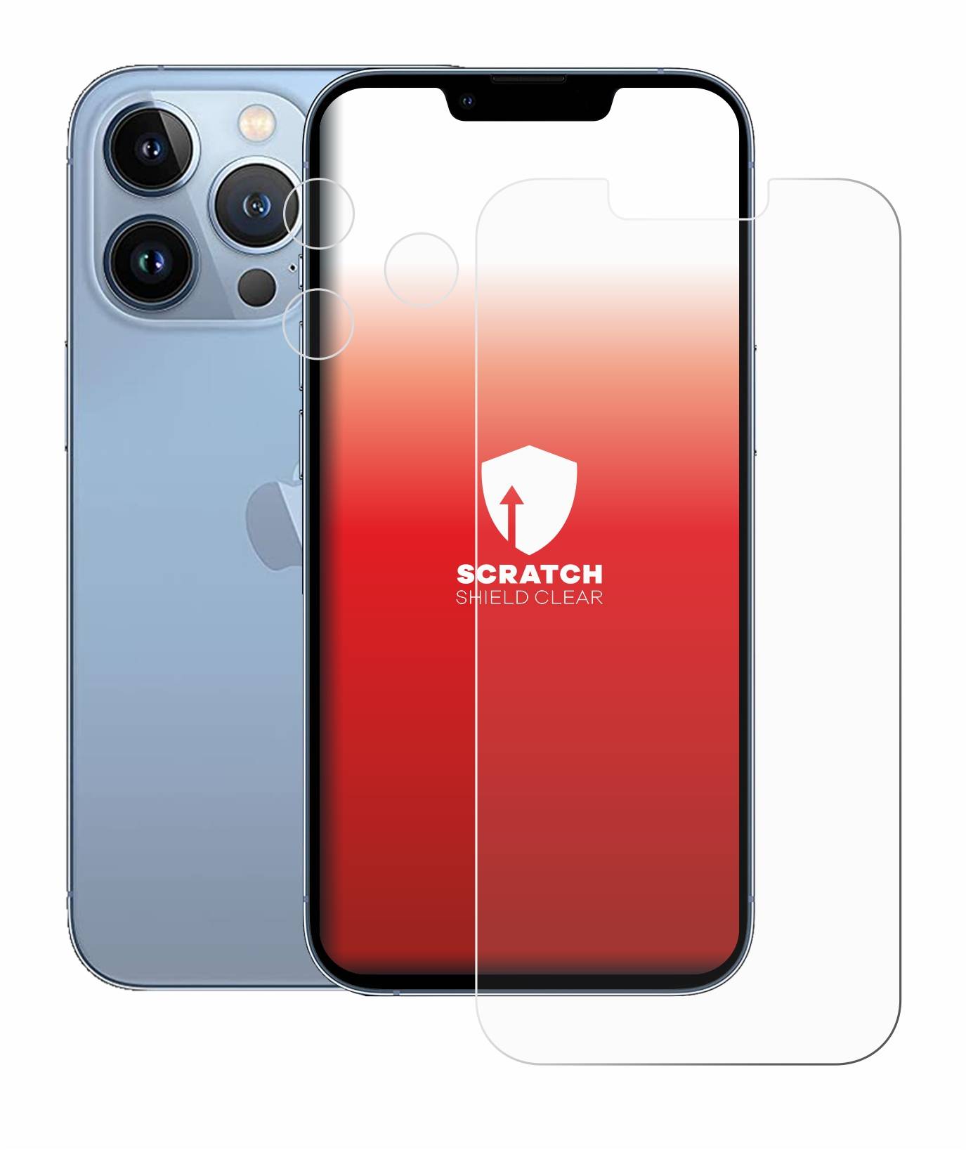 upscreen Scratch Shield Schutzfolie für Apple iPhone 13 Pro (Display+Kamera)