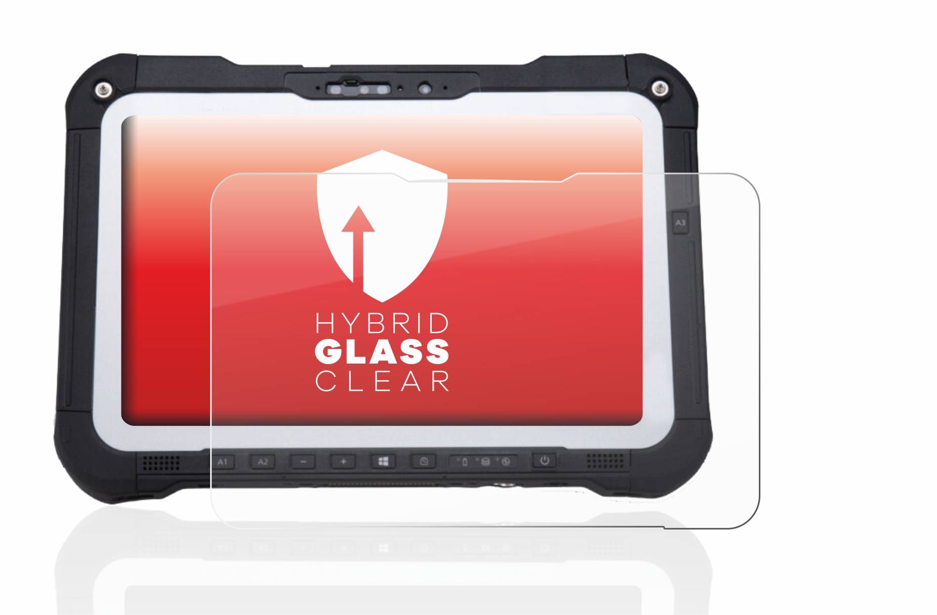 upscreen Flexible Schutz Glas Folie für Panasonic Toughbook FZ-G2 / Toughbook G2 Schutzglas 9H Hybridglas Klar