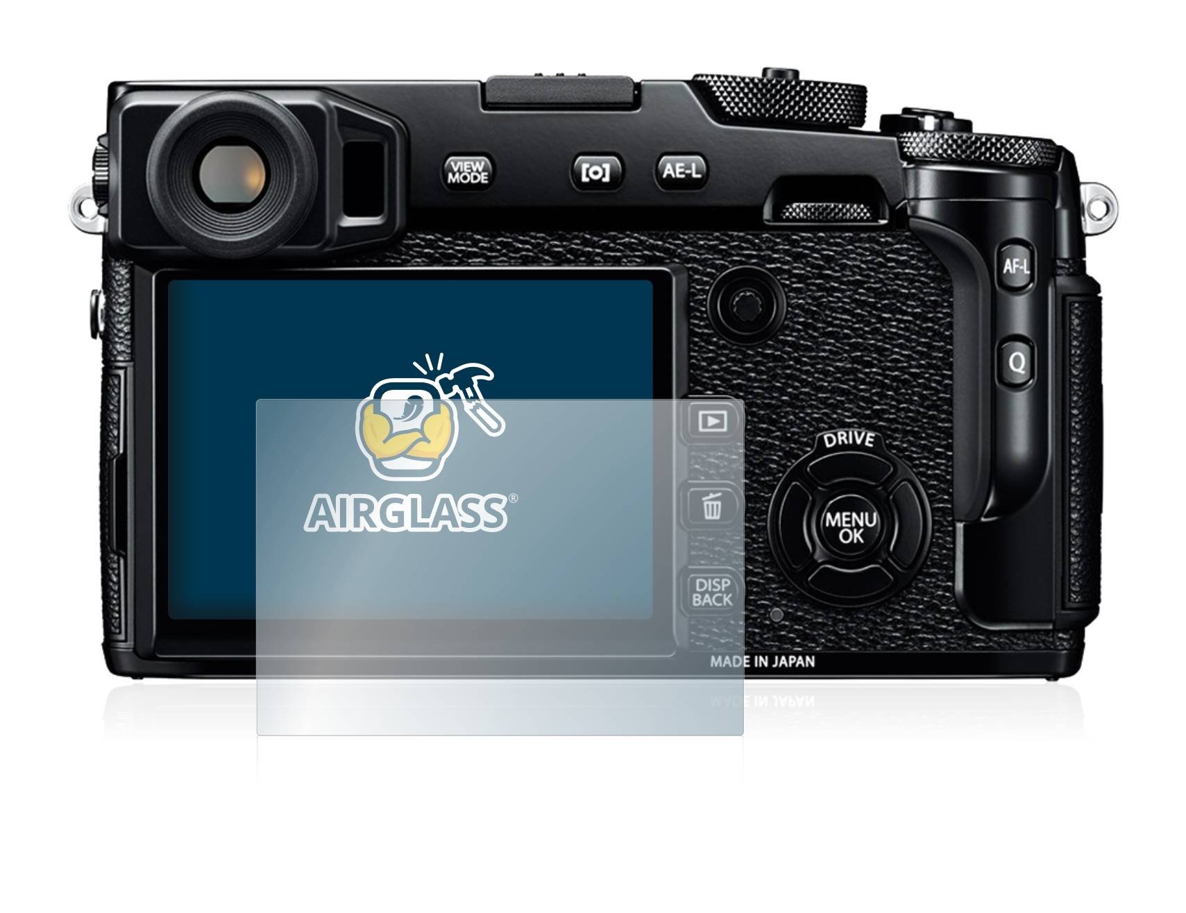 BROTECT AirGlass Flexible Schutz Glas Folie für Fujifilm X-Pro2 Klar Transparent