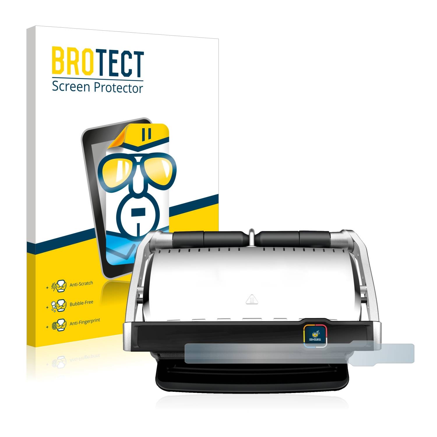 BROTECT Schutzfolie für Tefal OptiGrill Elite XL Folie Klar Transparent