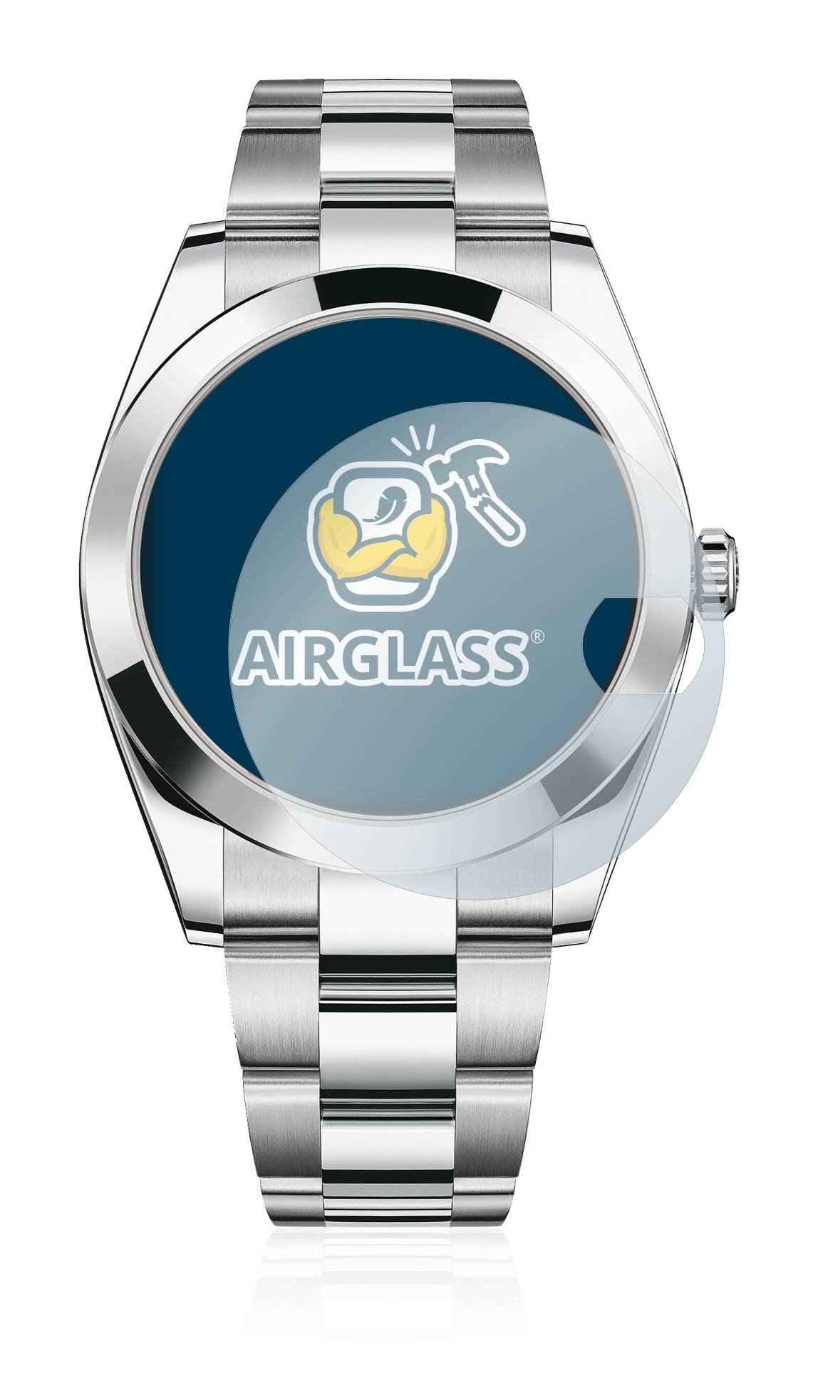 BROTECT AirGlass Flexible Schutz Glas Folie für Rolex Datejust 41 Klar Transparent