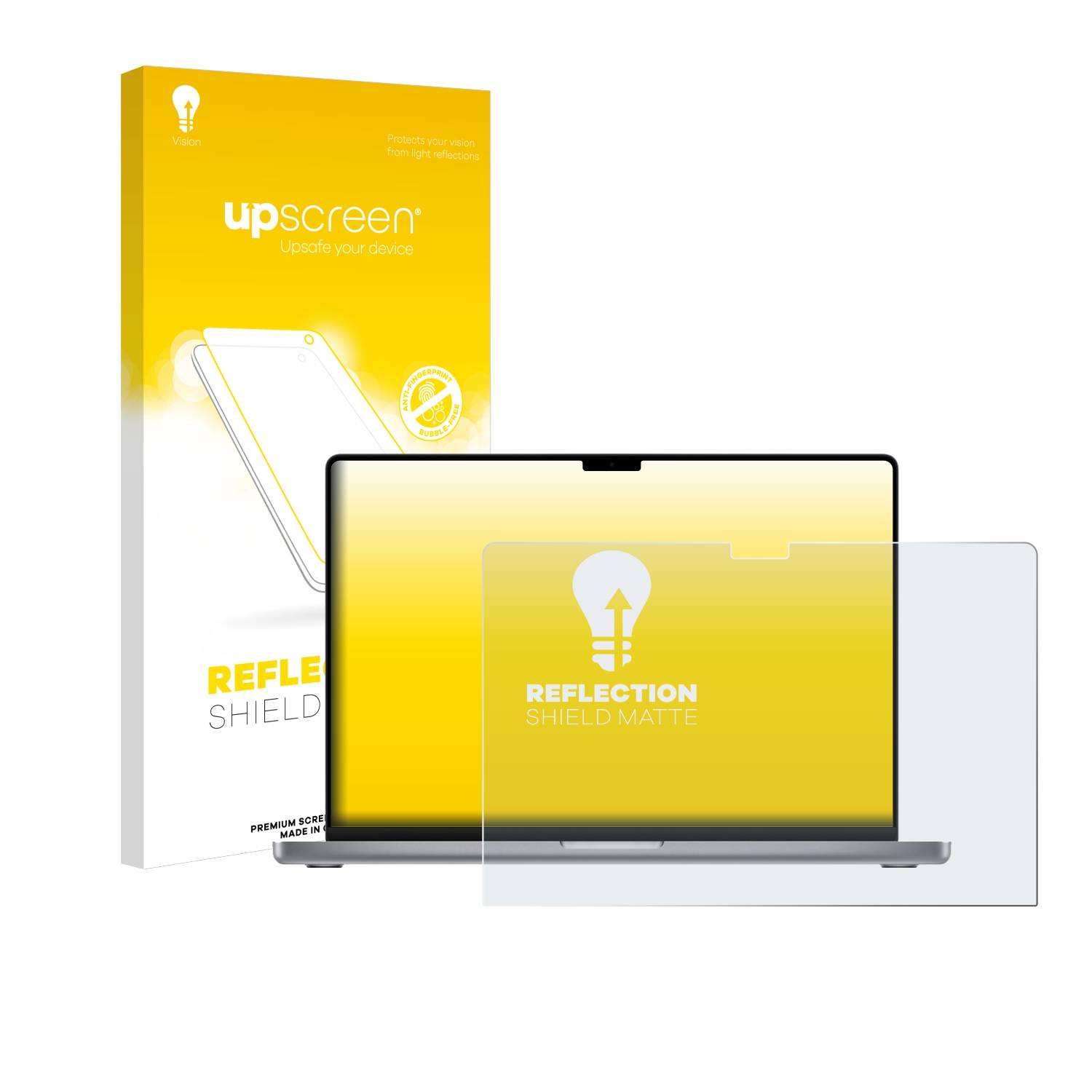 upscreen Reflection Shield Matt Schutzfolie für Apple MacBook Pro 16 2023