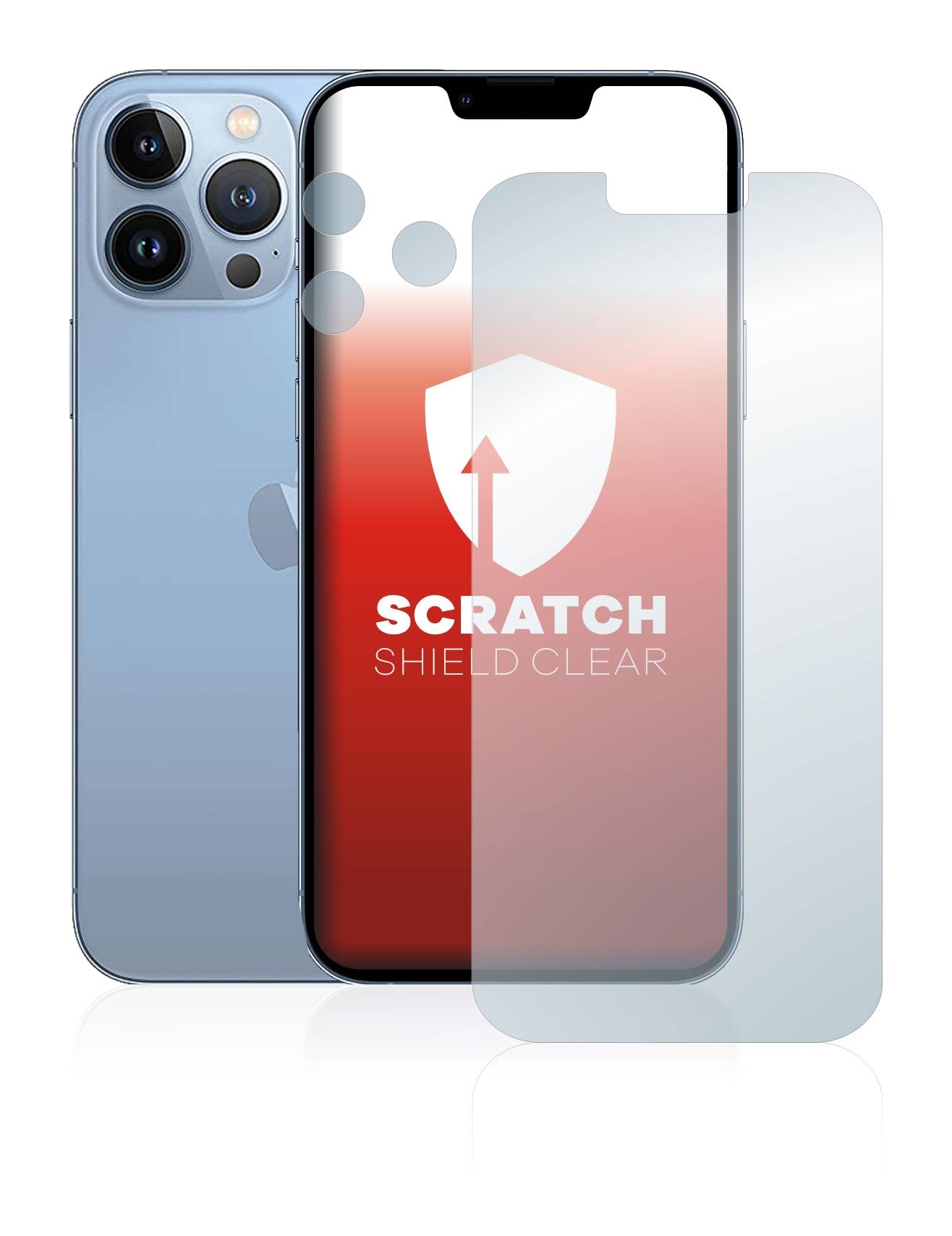 upscreen Scratch Shield Schutzfolie für Apple iPhone 13 Pro Max (Display+Kamera)