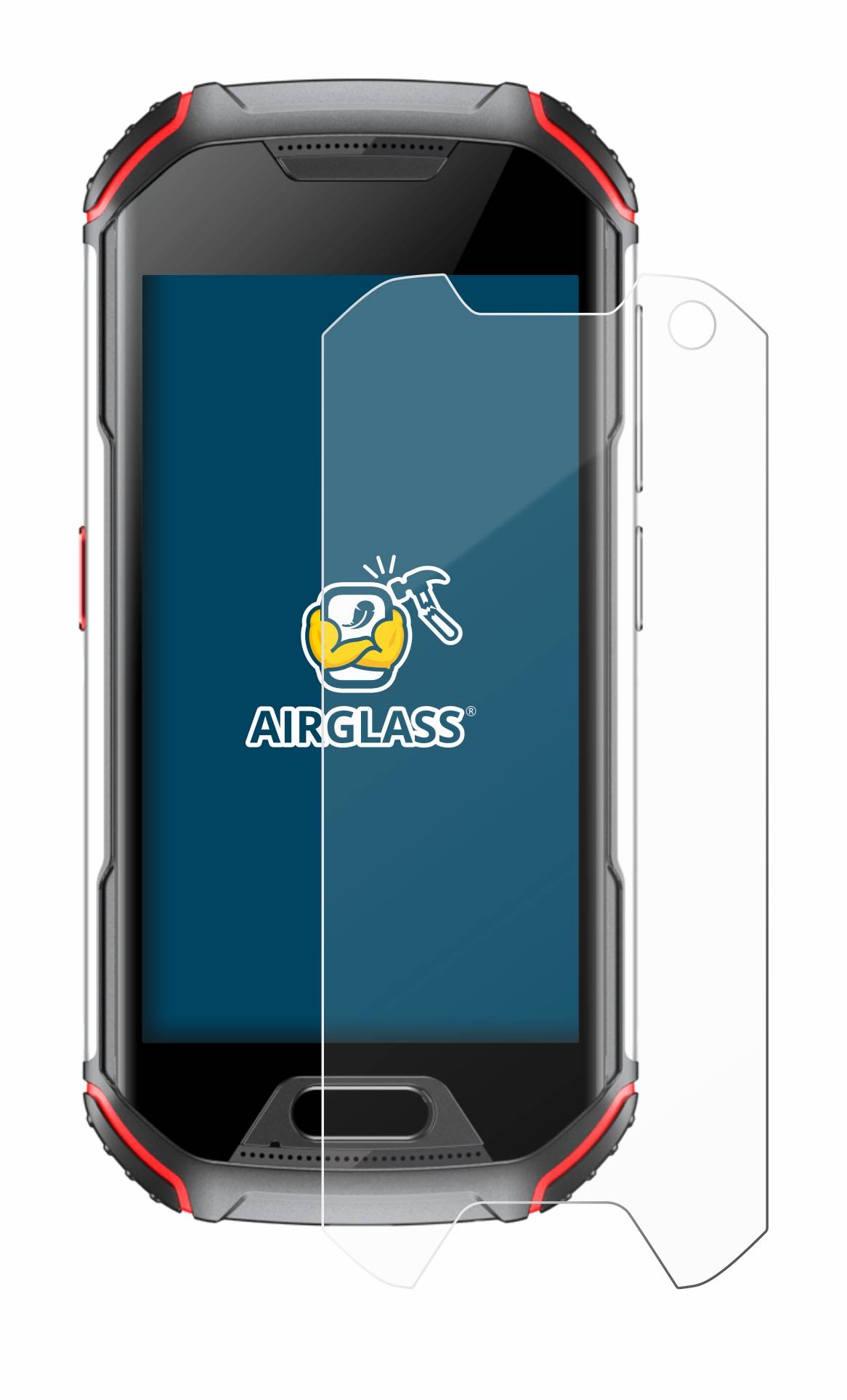 BROTECT AirGlass Flexible Schutz Glas Folie für Unihertz Atom L Klar Transparent