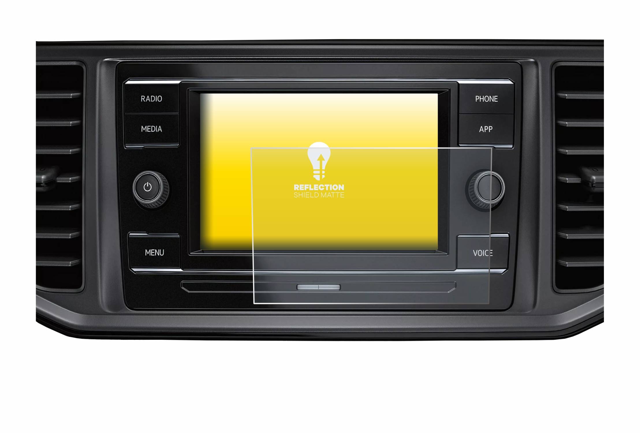 upscreen Reflection Shield Matt Schutzfolie für Volkswagen Crafter Composition Colour 2022