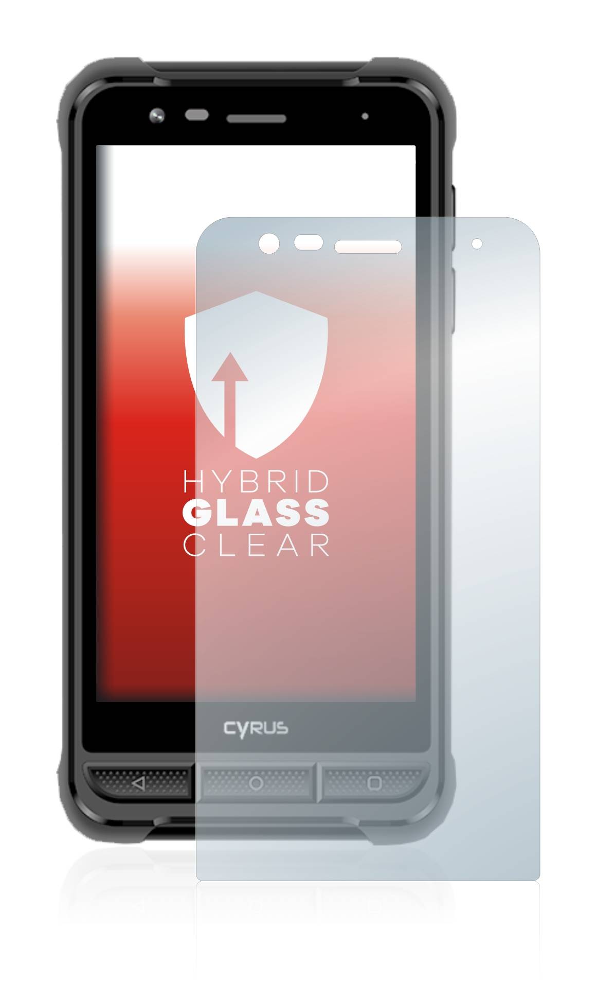 upscreen Hybrid Glas Schutz-Folie für Cyrus CS22 XA