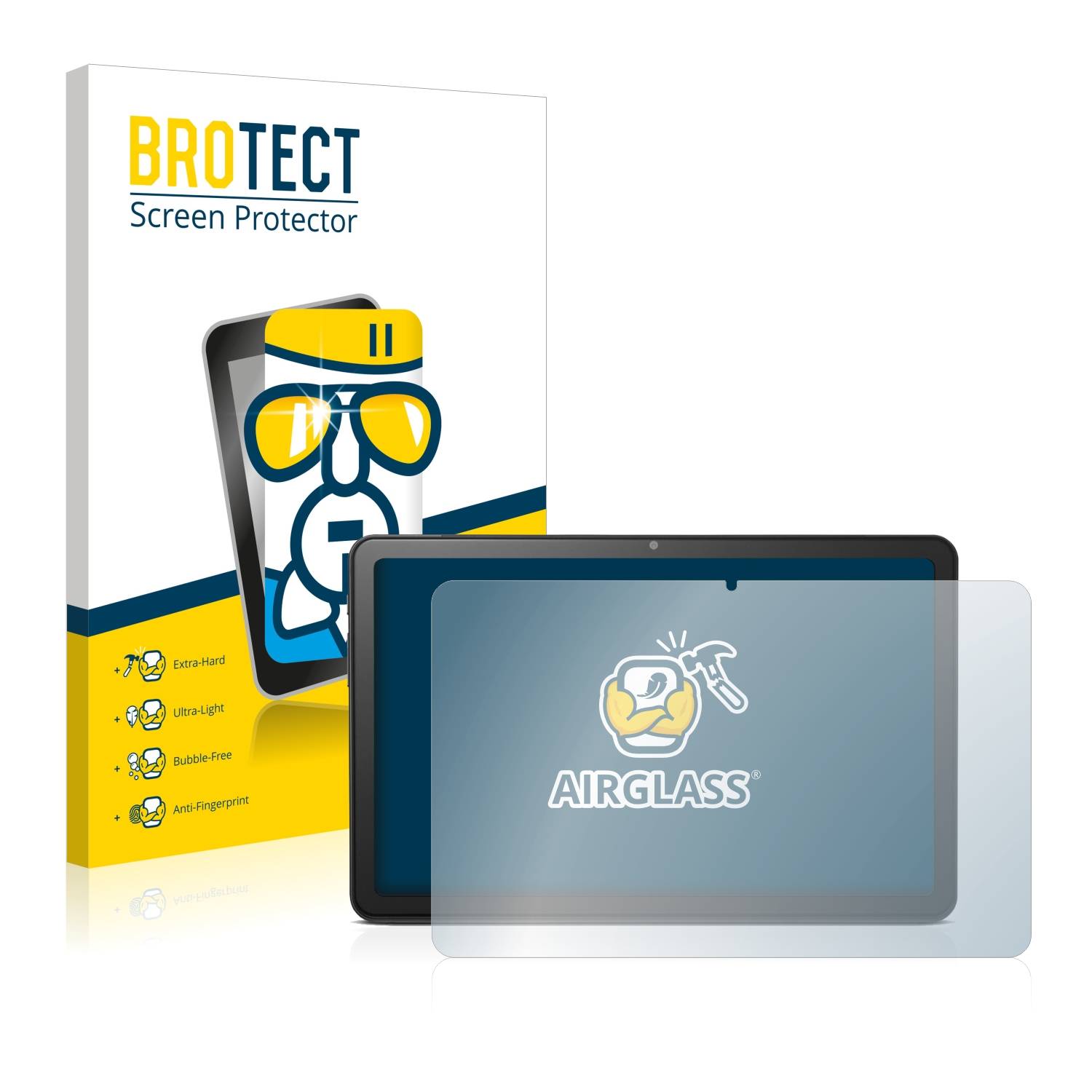 BROTECT AirGlass Flexible Schutz Glas Folie für Doro Tablet 10.4" Klar Transparent