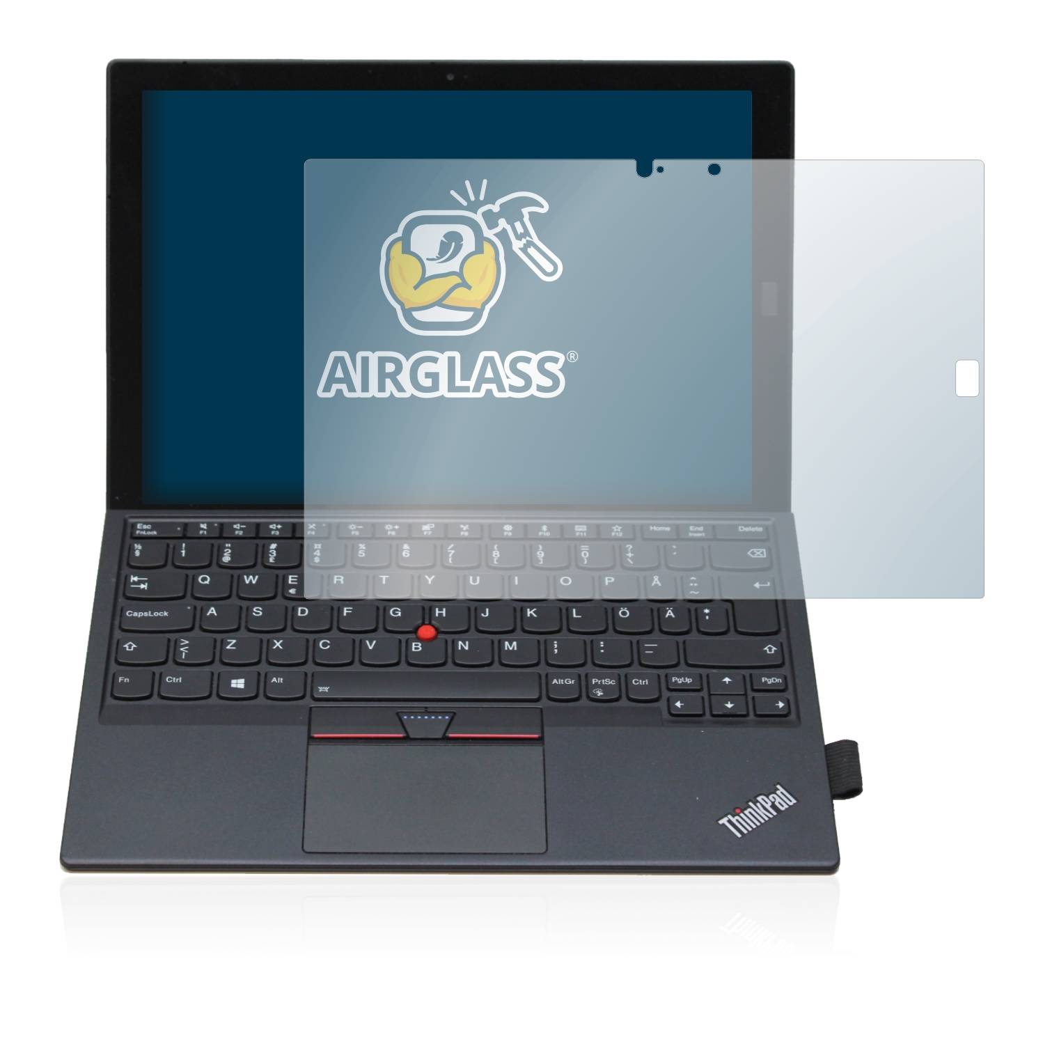 BROTECT AirGlass Flexible Schutz Glas Folie für Lenovo ThinkPad X1 Tablet Gen 2 Klar Transparent