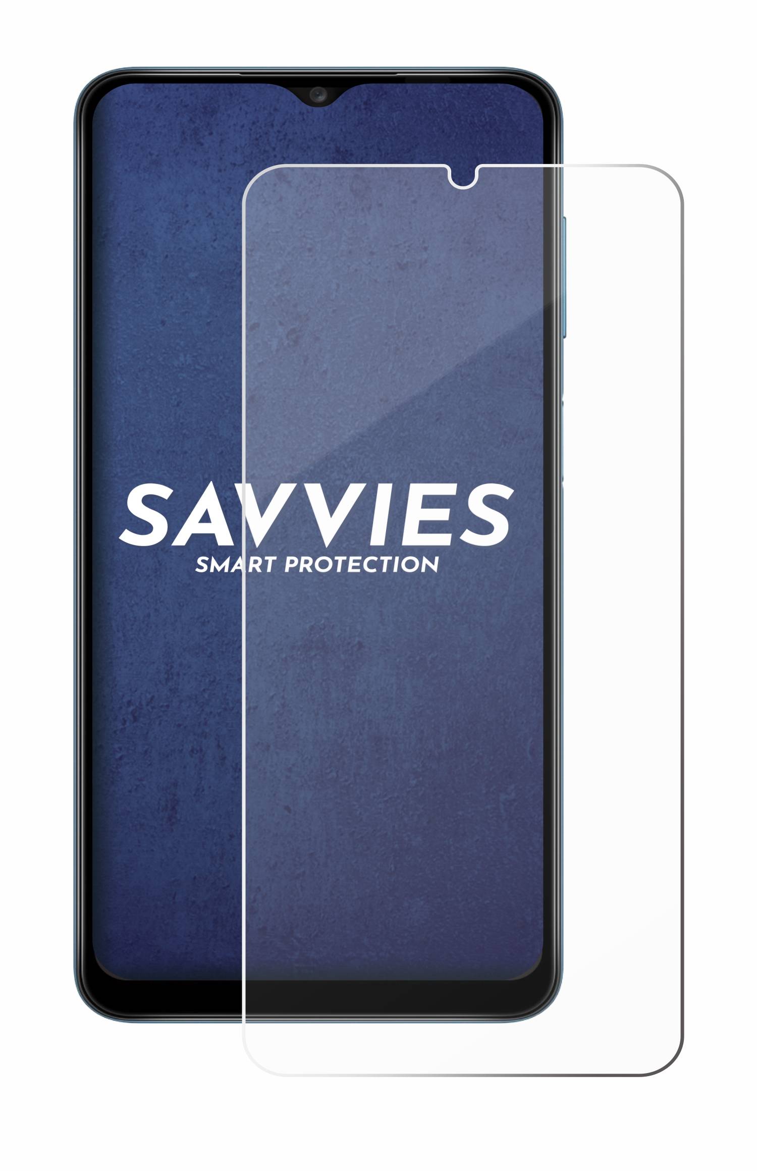 Savvies Clear Schutzglas für Samsung Galaxy A12