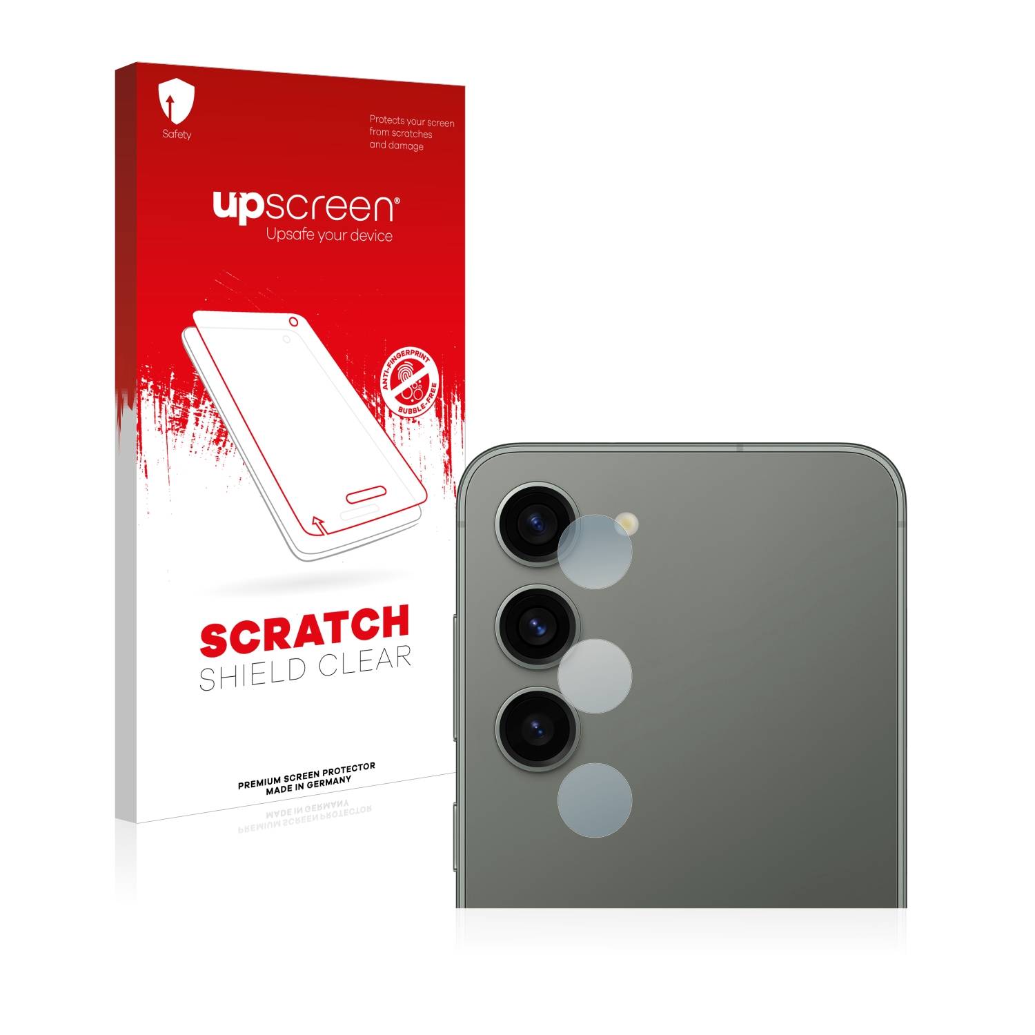 upscreen Scratch Shield Schutzfolie für Samsung Galaxy S23 (NUR Kameraschutz)