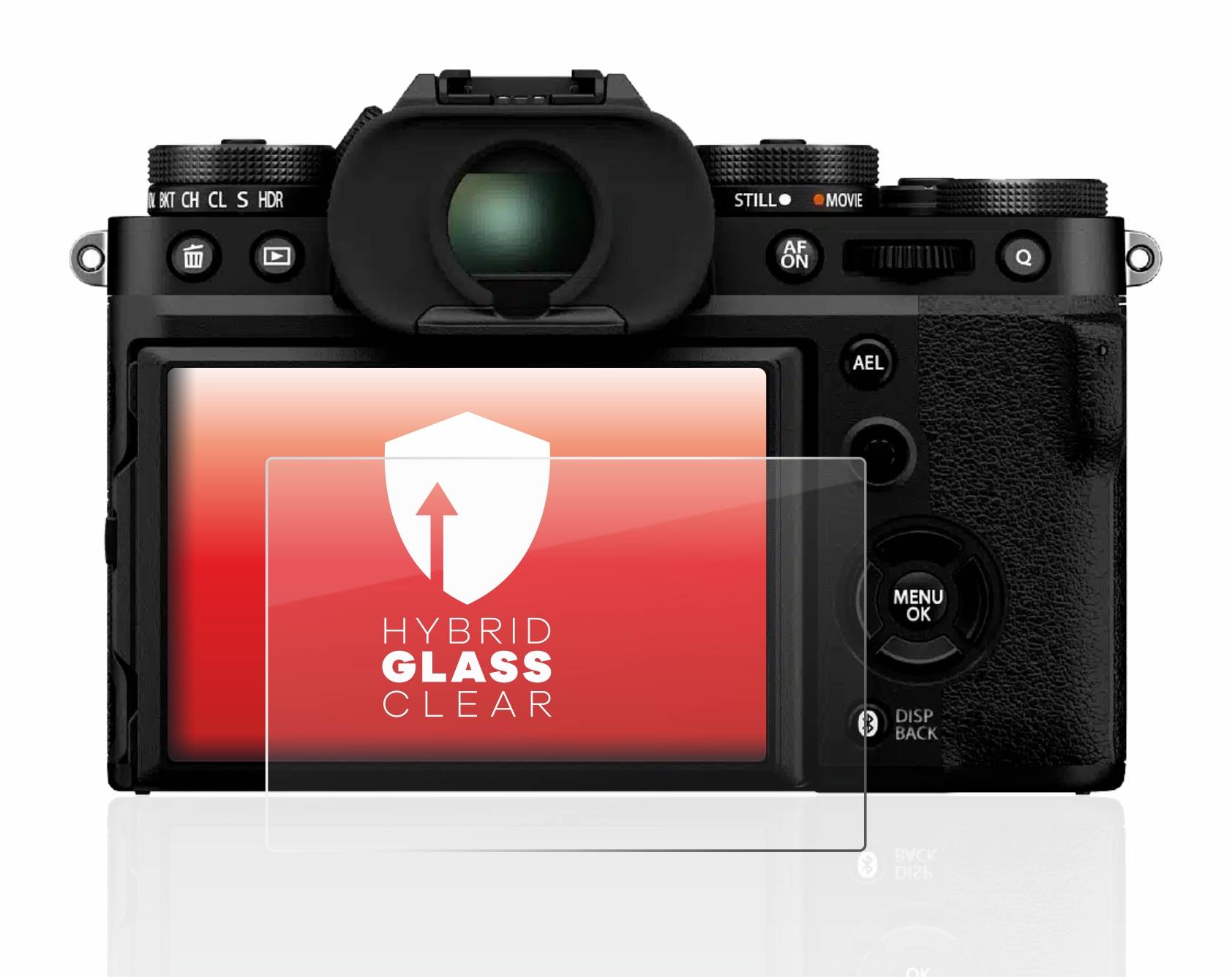 upscreen Flexible Schutz Glas Folie für Fujifilm X-T5 Schutzglas 9H Hybridglas Klar
