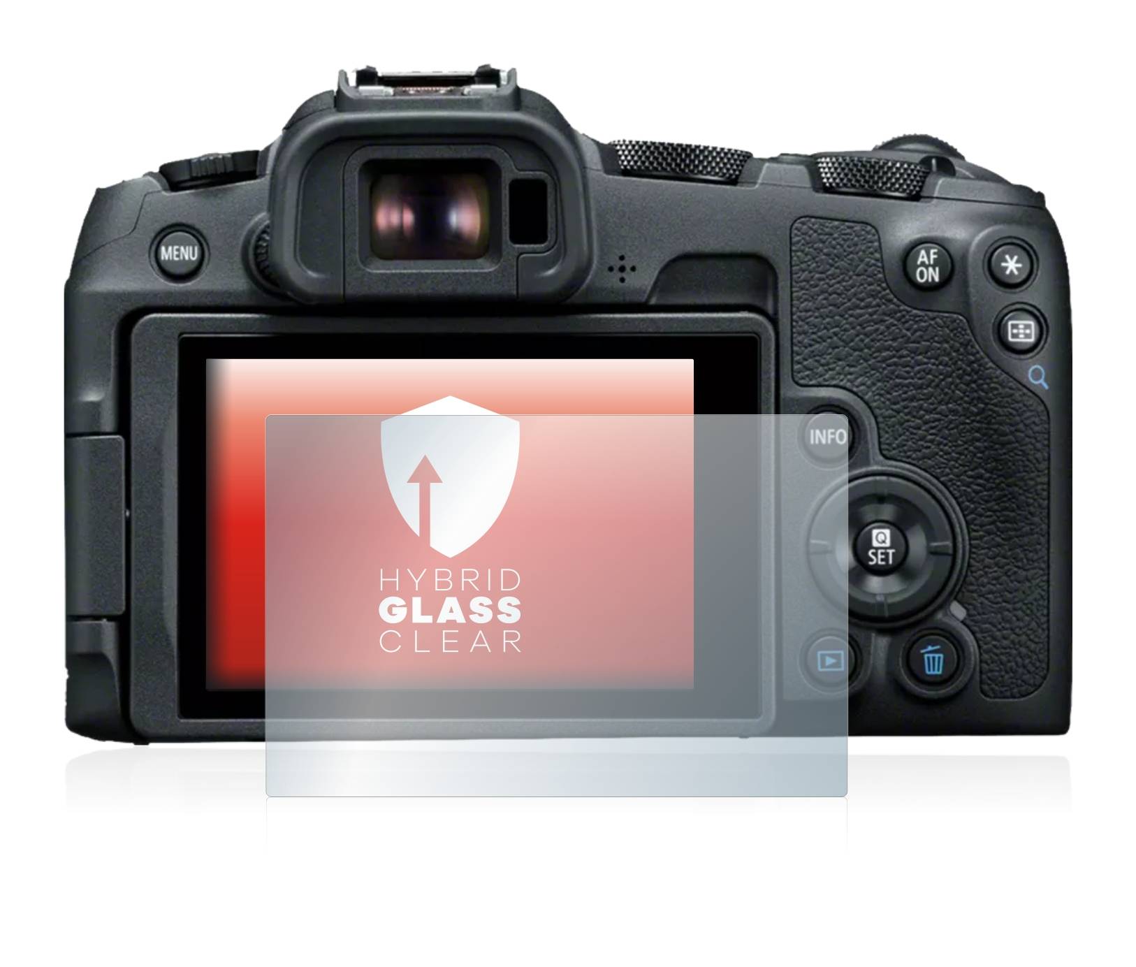 upscreen Flexible Schutz Glas Folie für Canon EOS R8 Schutzglas 9H Hybridglas Klar
