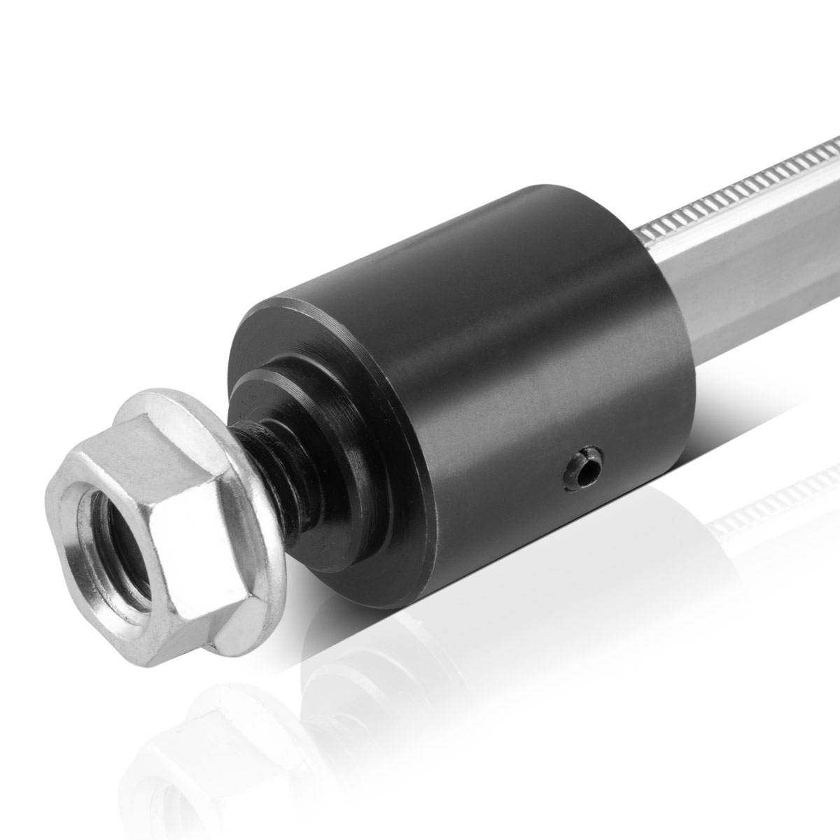 STAHLWERK Spannzwinge / Schraubzwinge 80 x 200 mm mit Fixierbolzen, Anschlag