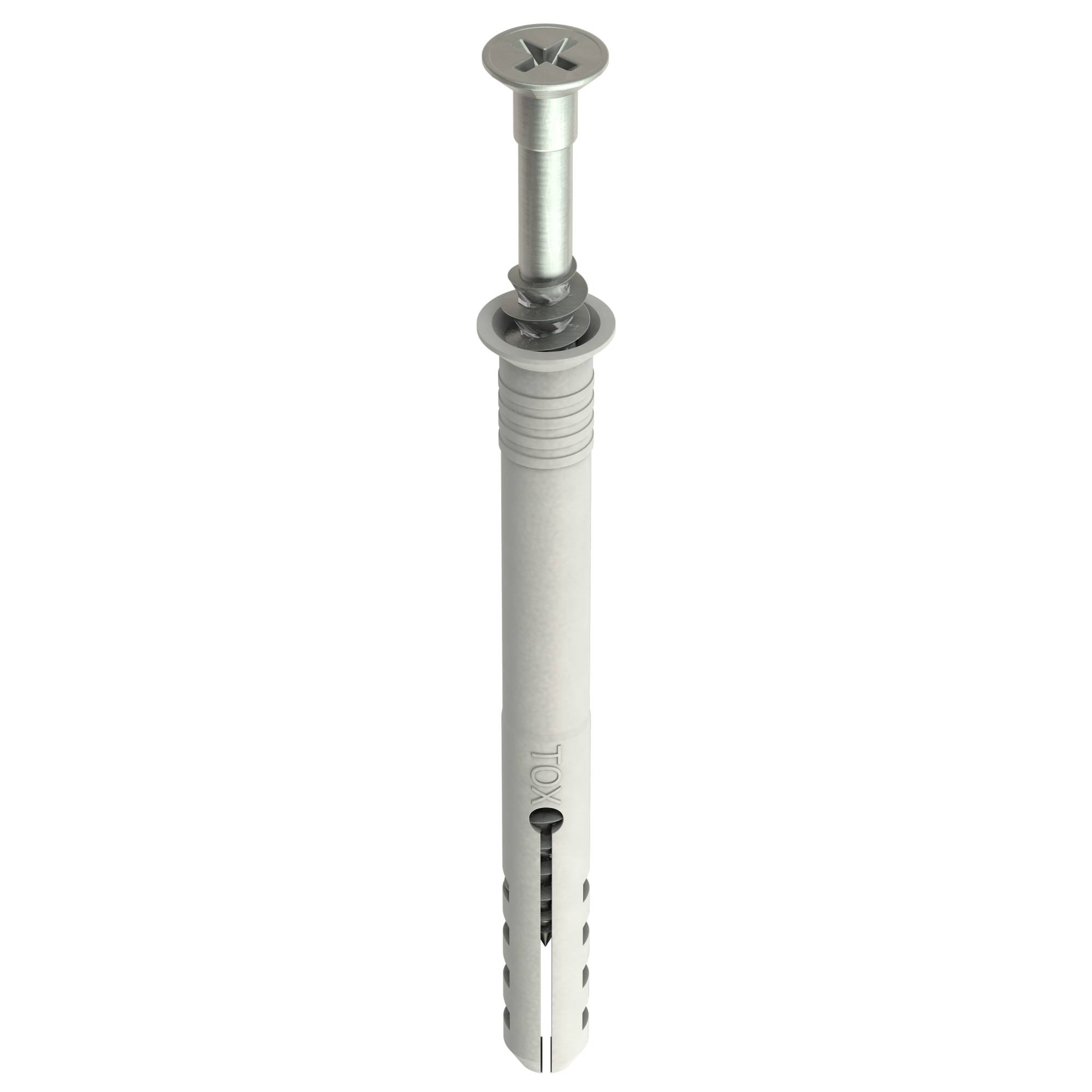 TOX Nageldübel Attack Schlagdübel vormontiert mit Senkbund und Schraube 5x40 mm - 50 Stück