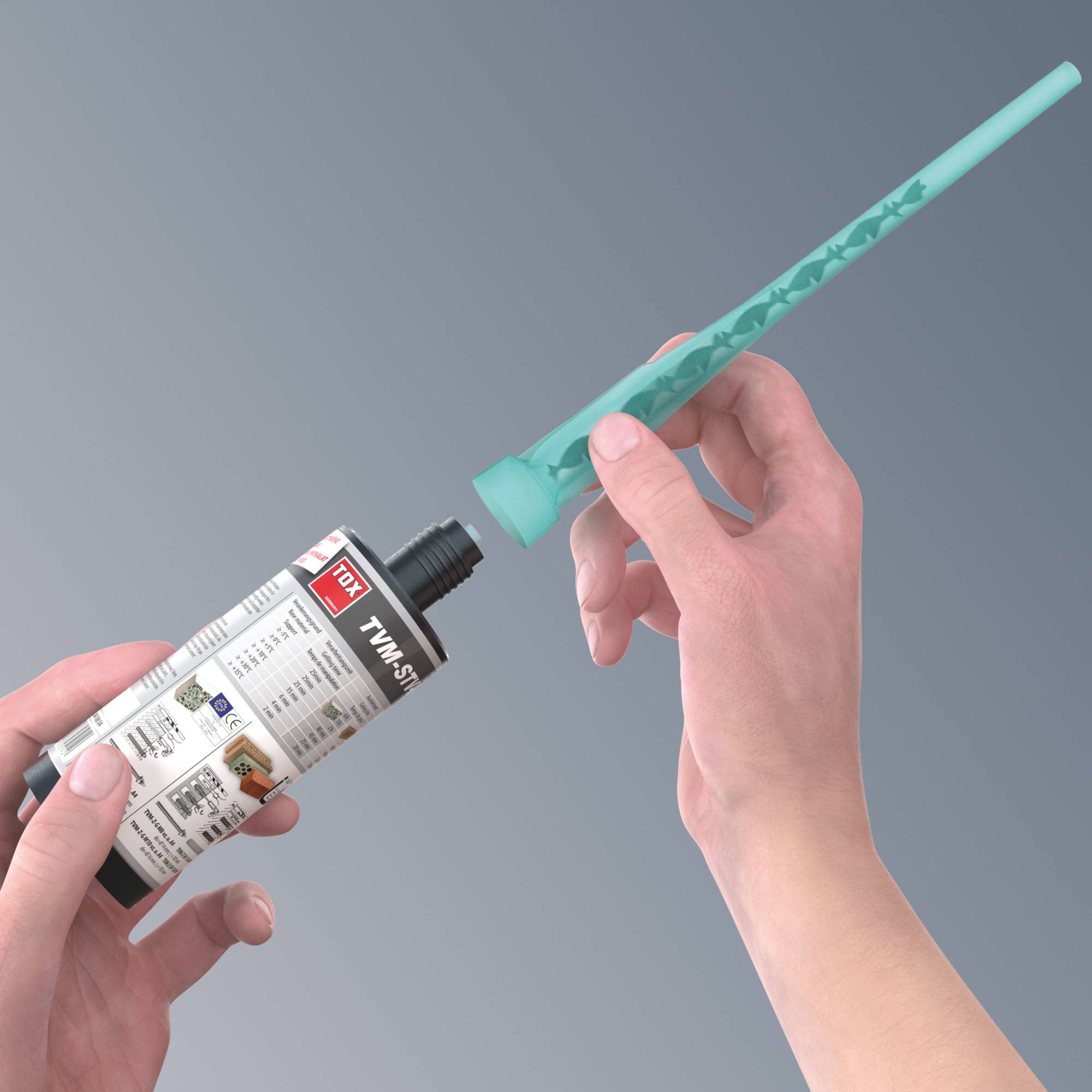 TOX Statikmischer Liquix Mix Ersatzspitzen für Verbundmörtelkartuschen - 25 Stück