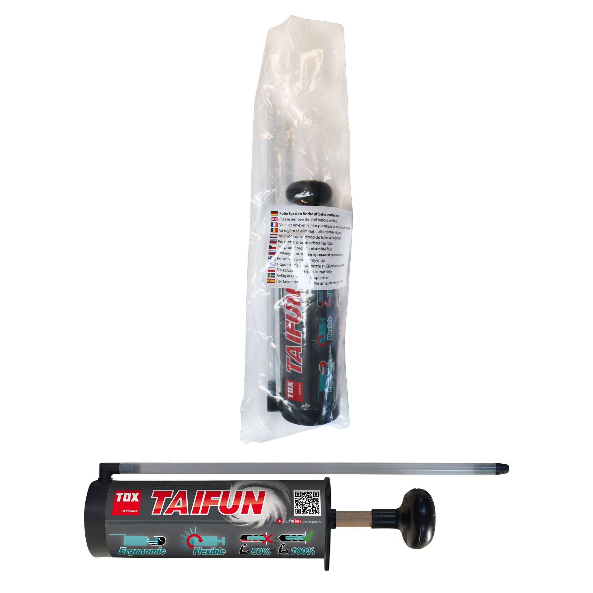 TOX Ausbläser Taifun Ausblaspumpe zur Bohrlochreinigung in Beton und Mauerwerk 240 ml